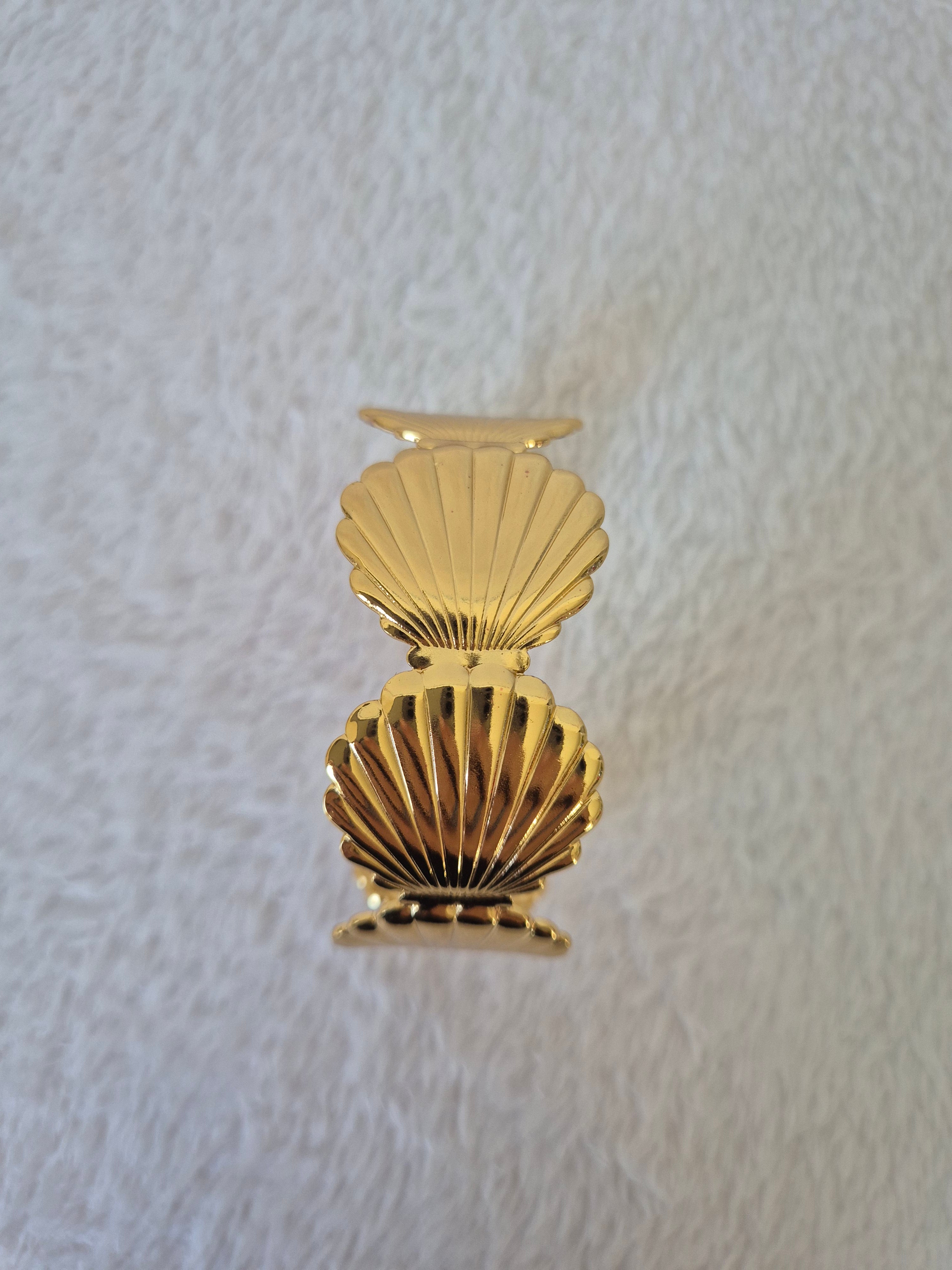 Bracelet manchette coquillages