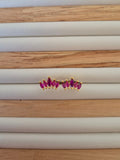 Boucles d'oreilles strass fuschia