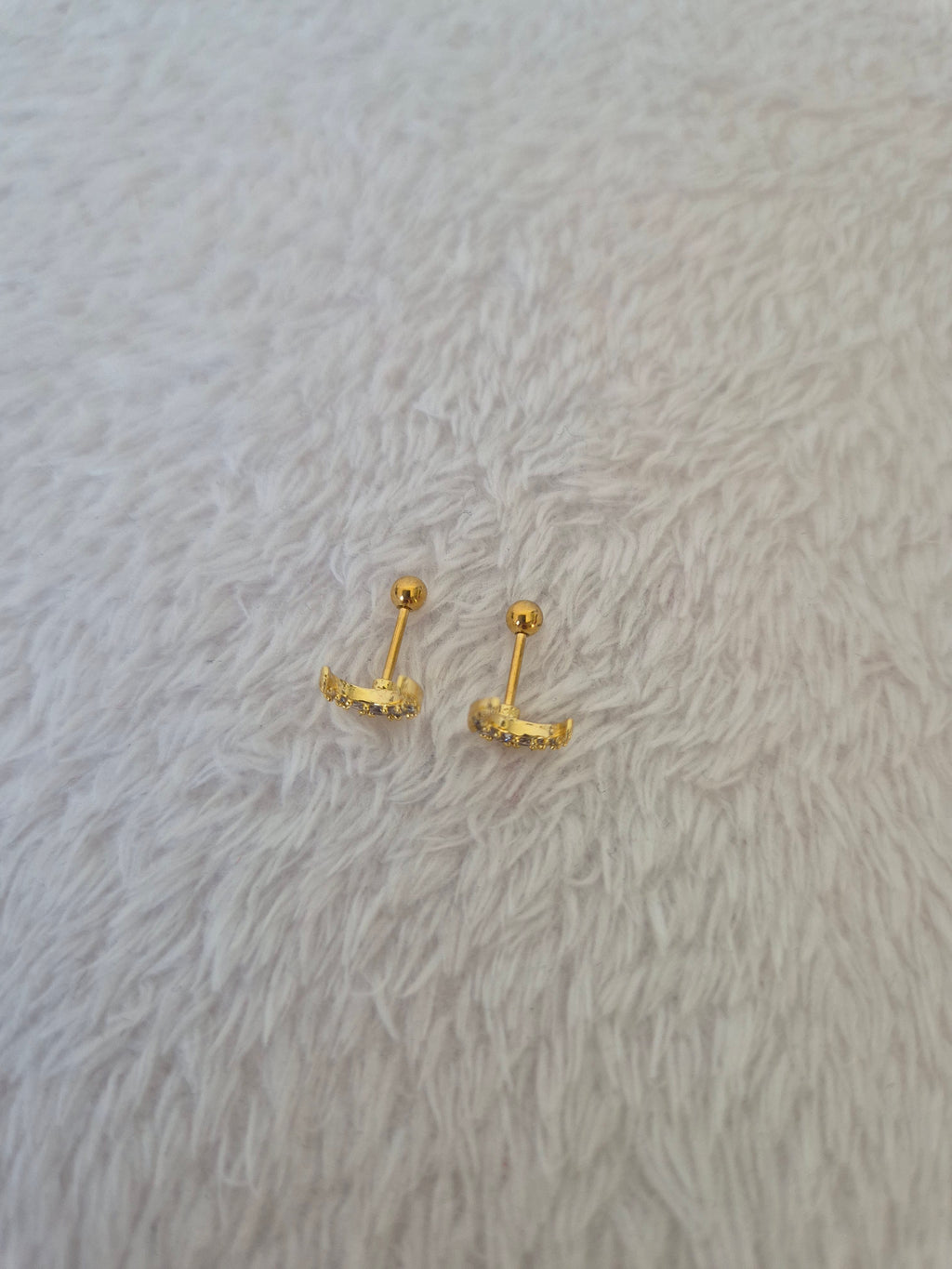 Boucles d'oreilles lunes strass
