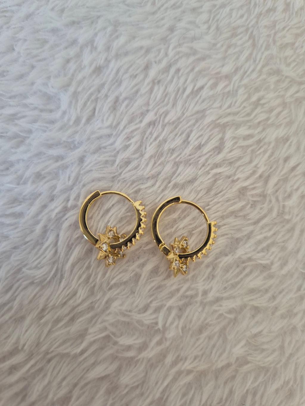 Boucles d'oreilles étoiles et strass