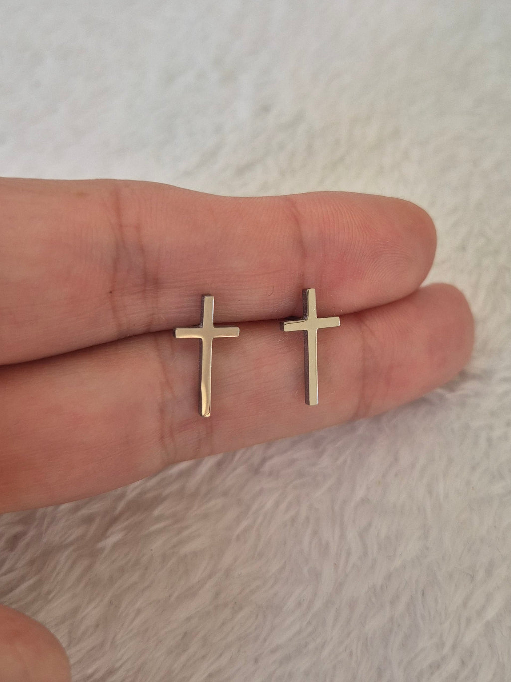 Boucles d'oreilles croix
