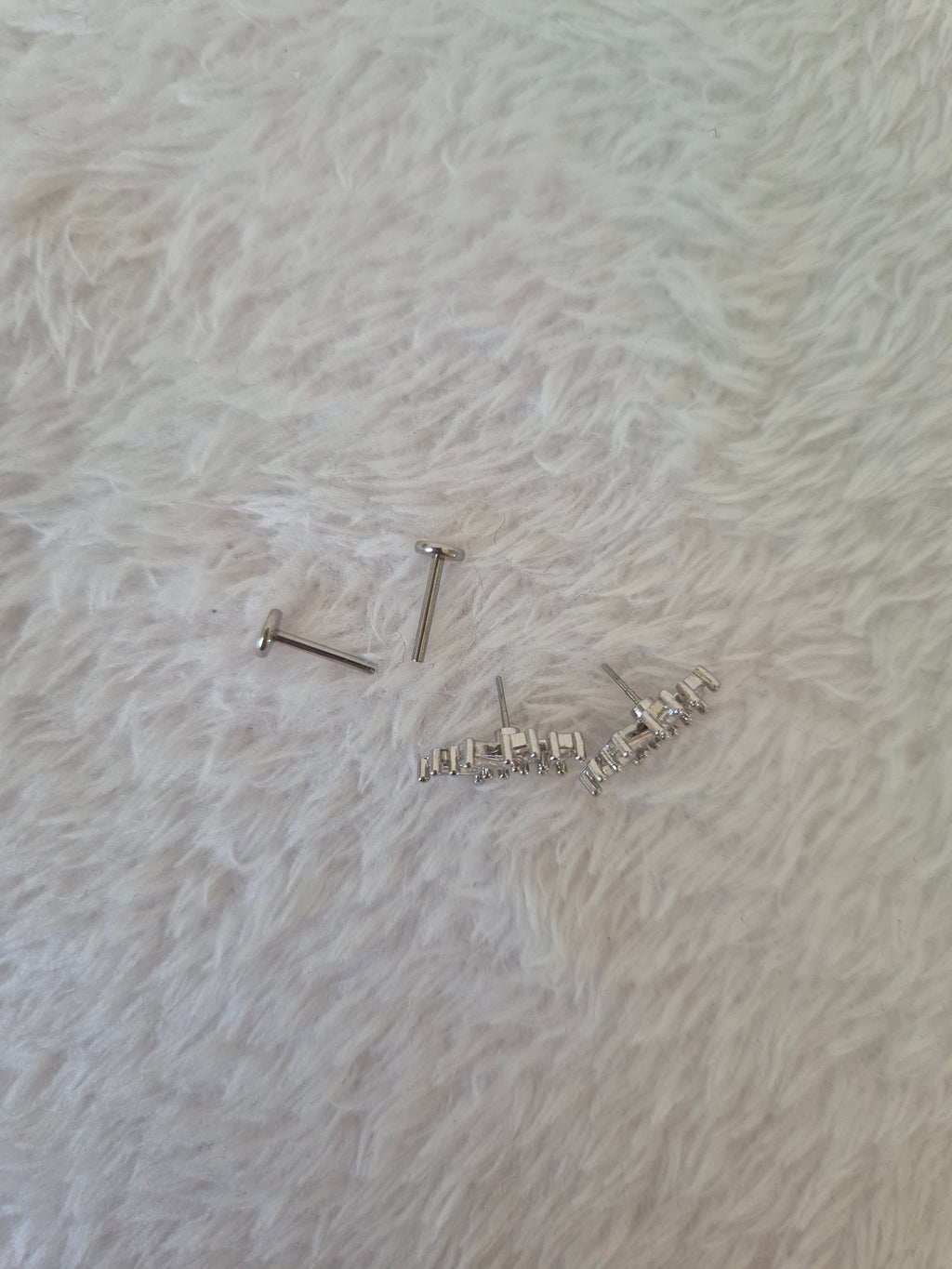 Boucles d'oreilles strass Rectangulaires