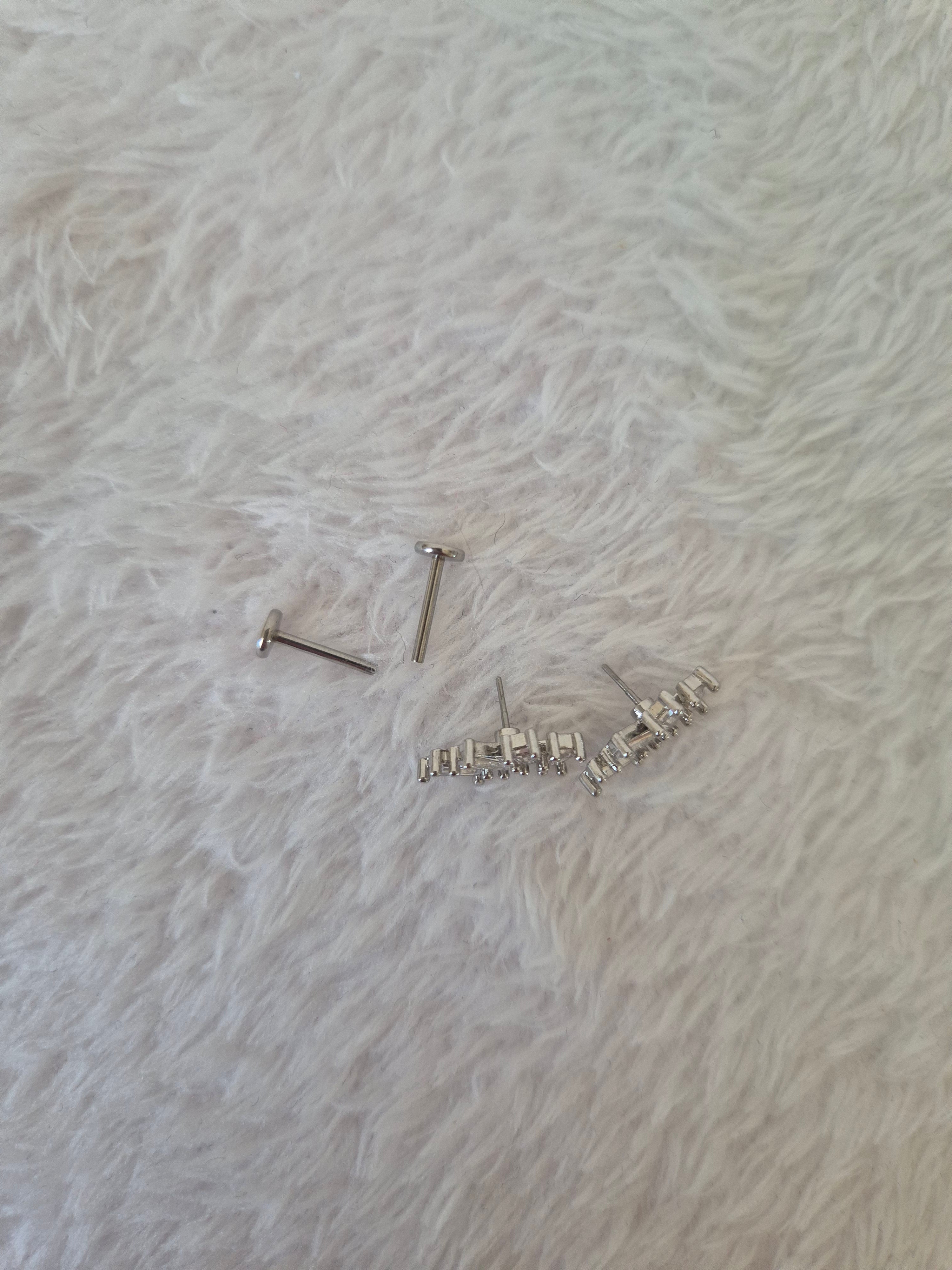 Boucles d'oreilles strass Rectangulaires