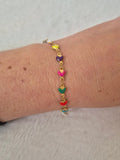 Bracelet cœurs multicolores