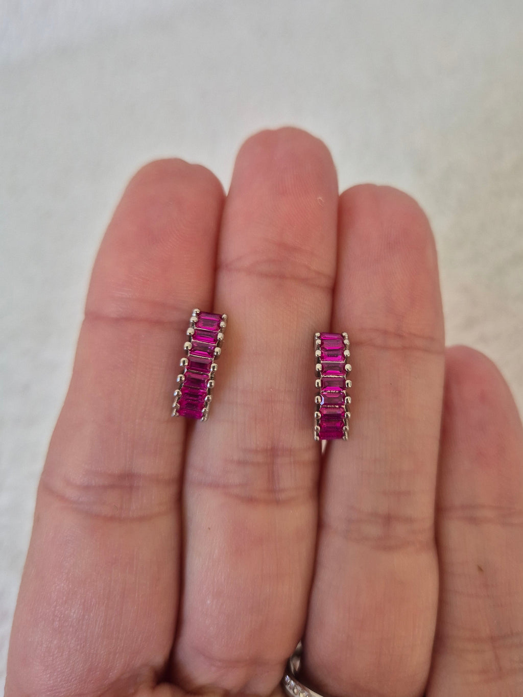 Boucles d'oreilles fuschia