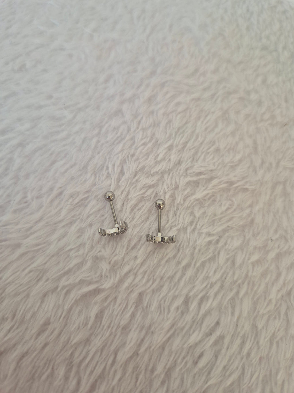 Boucles d'oreilles lunes strass