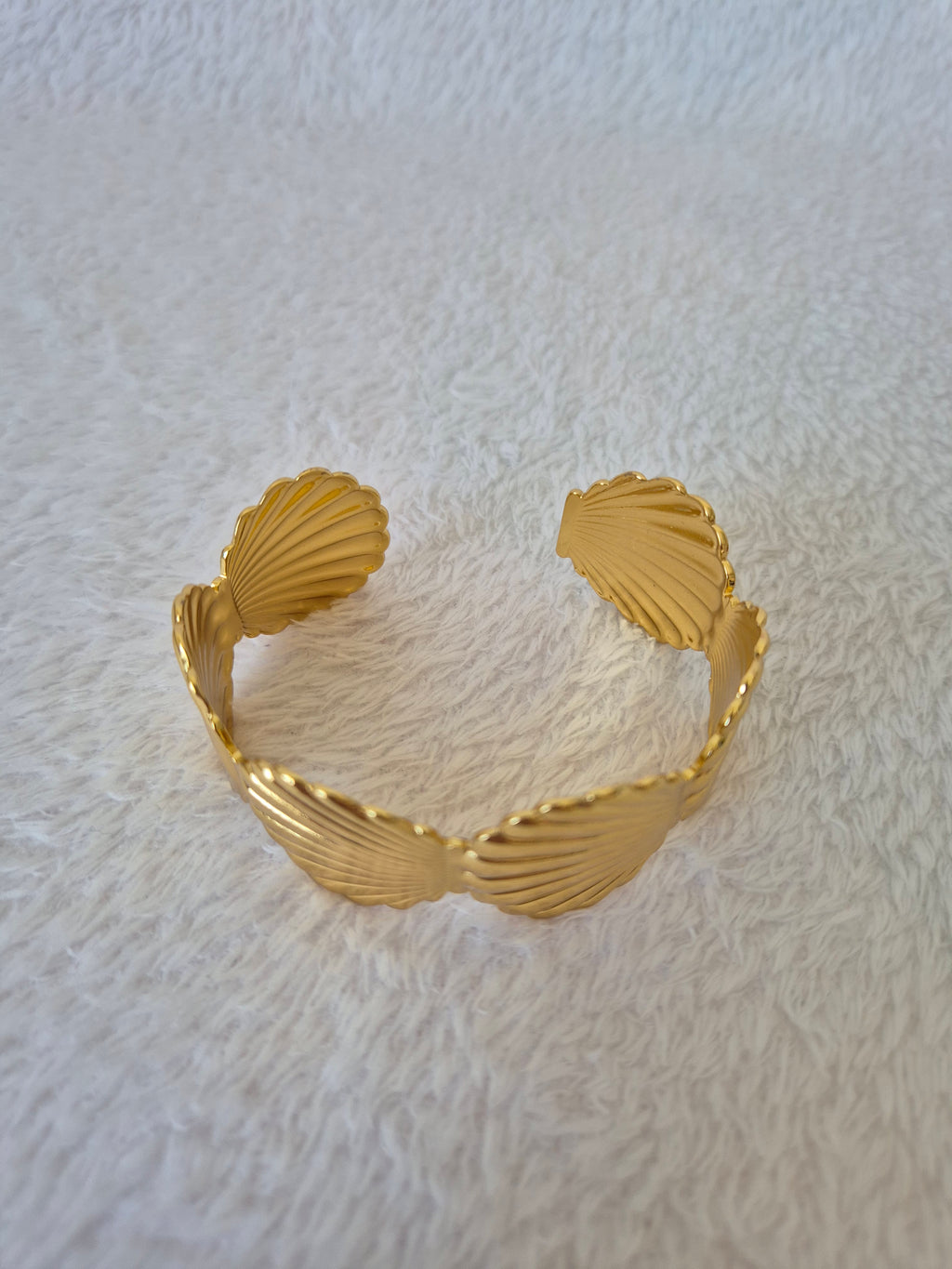 Bracelet manchette coquillages