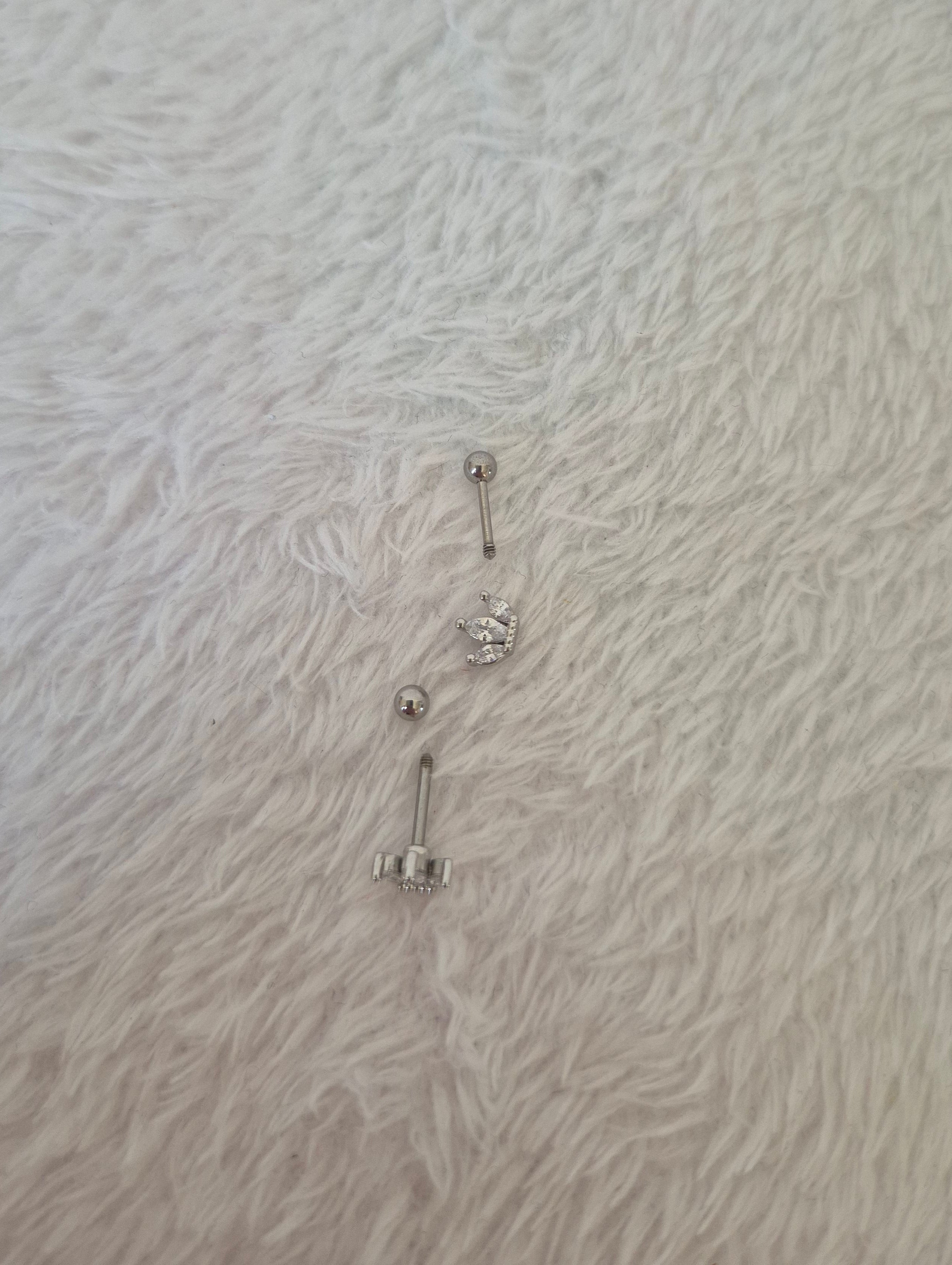 Boucles d'oreilles 3 strass