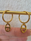 Boucles d'oreilles marine