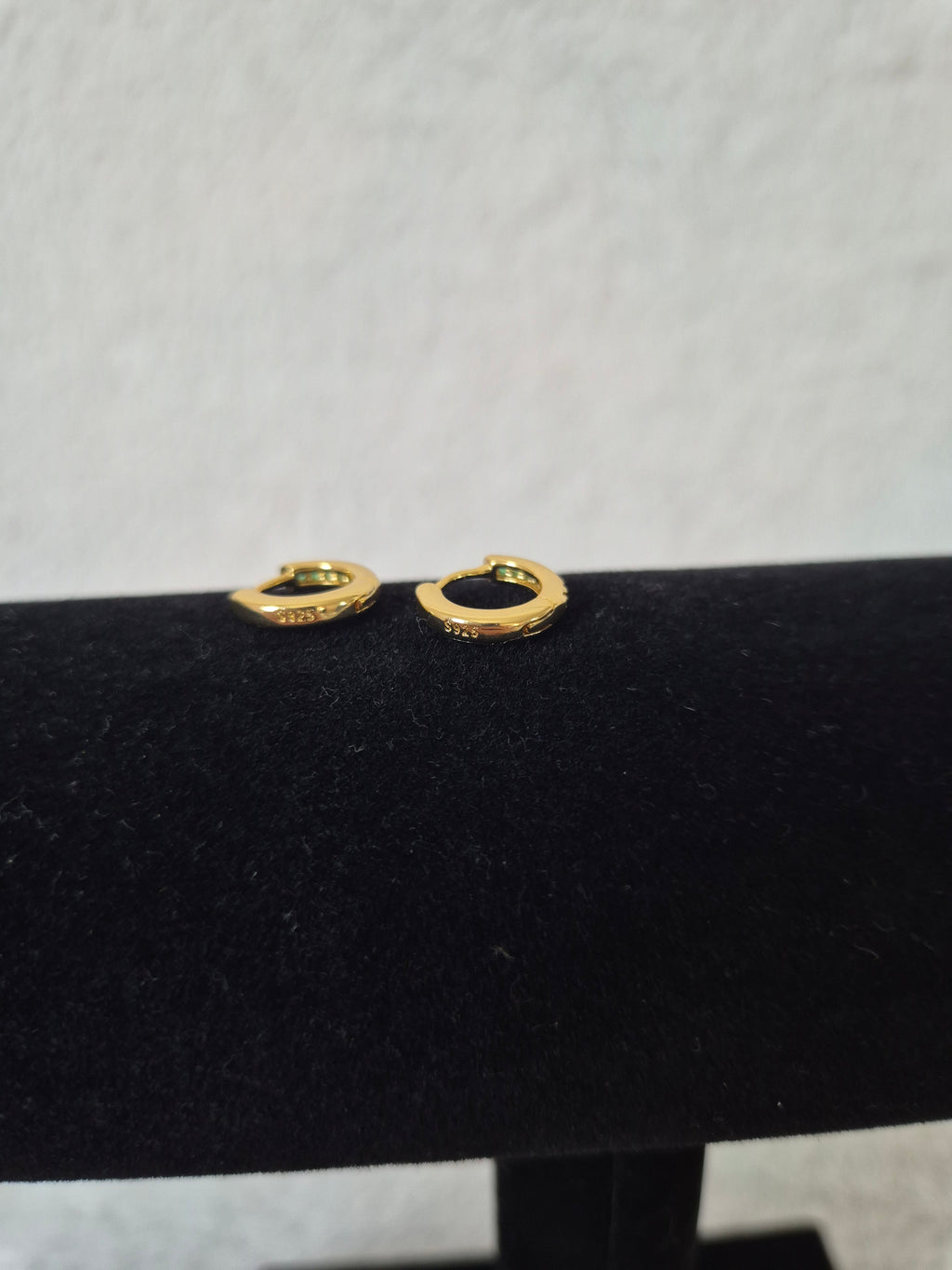 Mini créoles strass verts