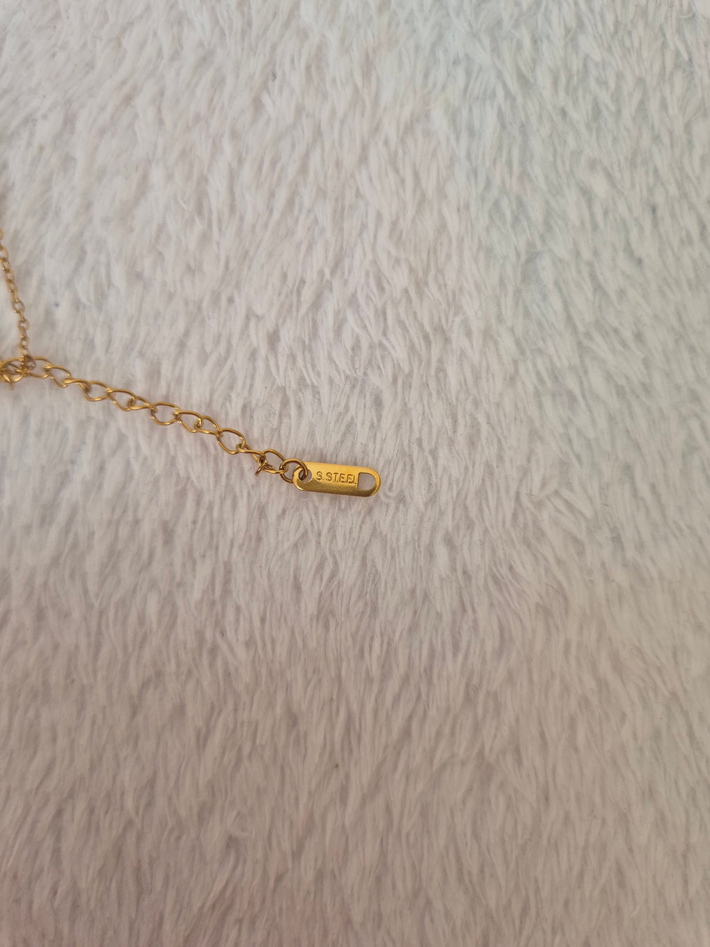 Collier long maille marine