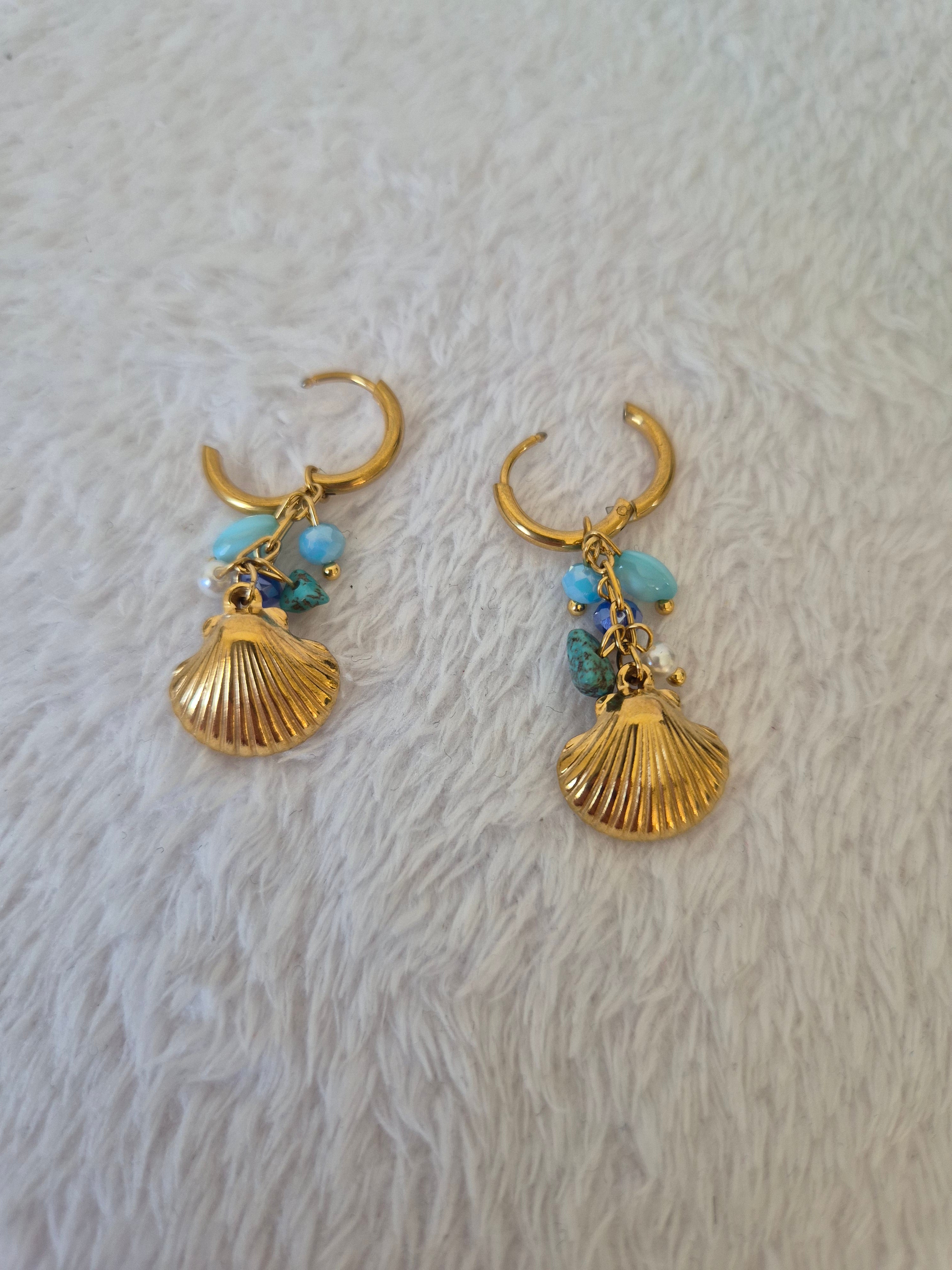 Boucles d'oreilles coquillages