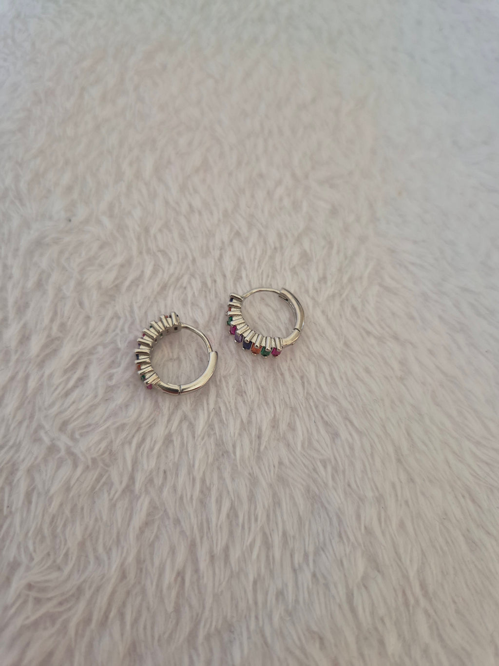 Boucles d'oreilles strass multicolores