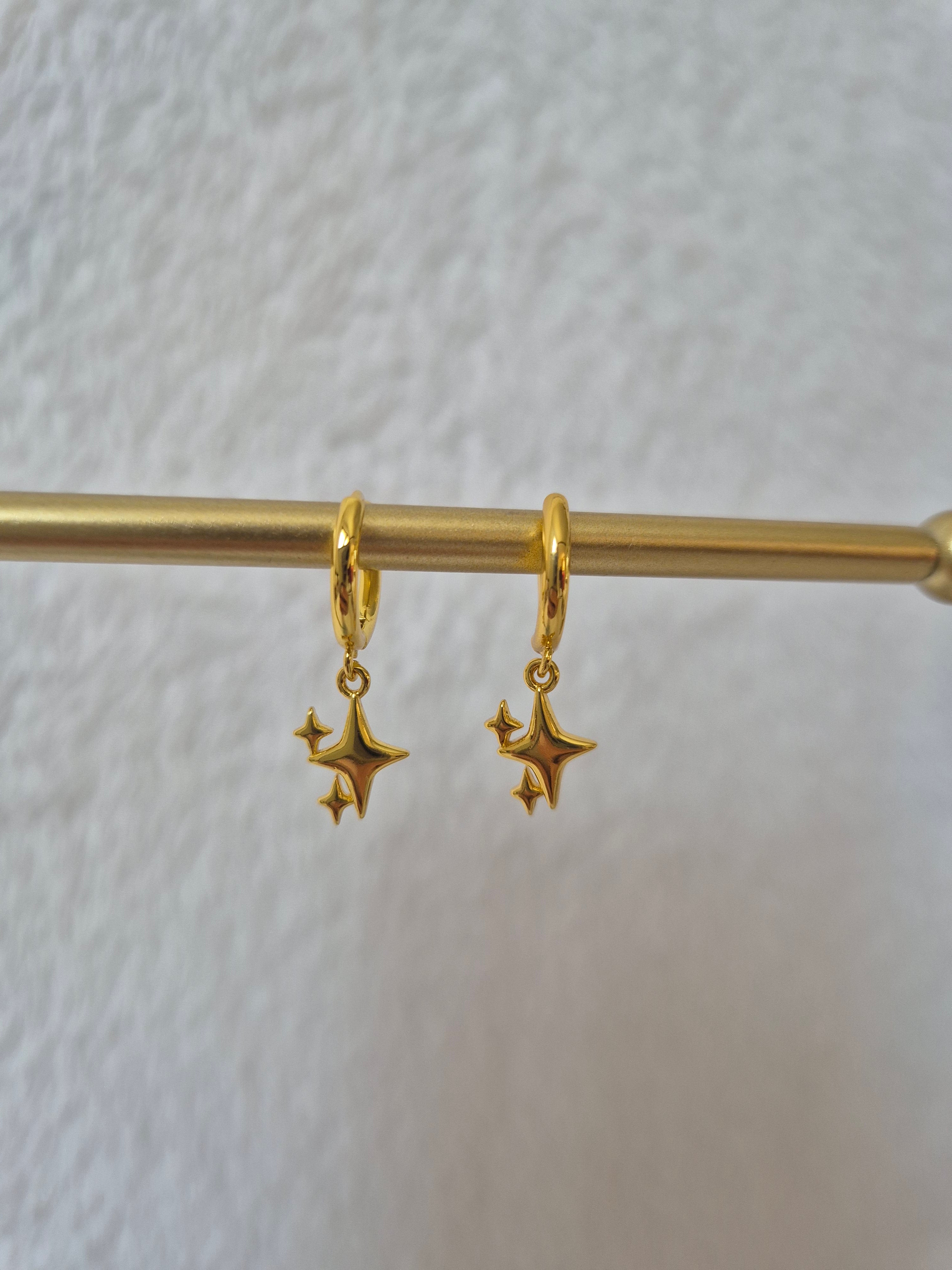 Boucles d'oreilles 3 étoiles