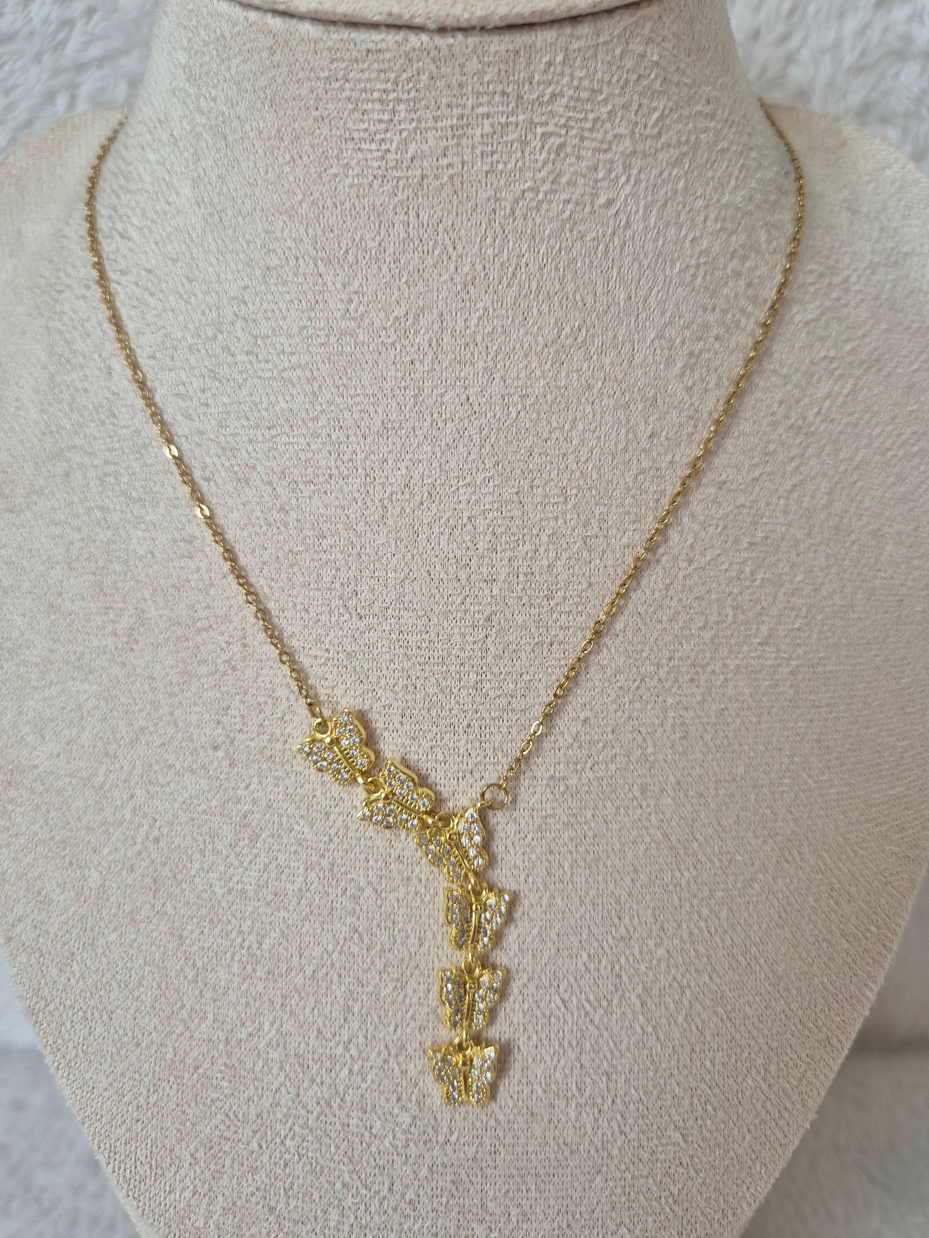 Collier papillons