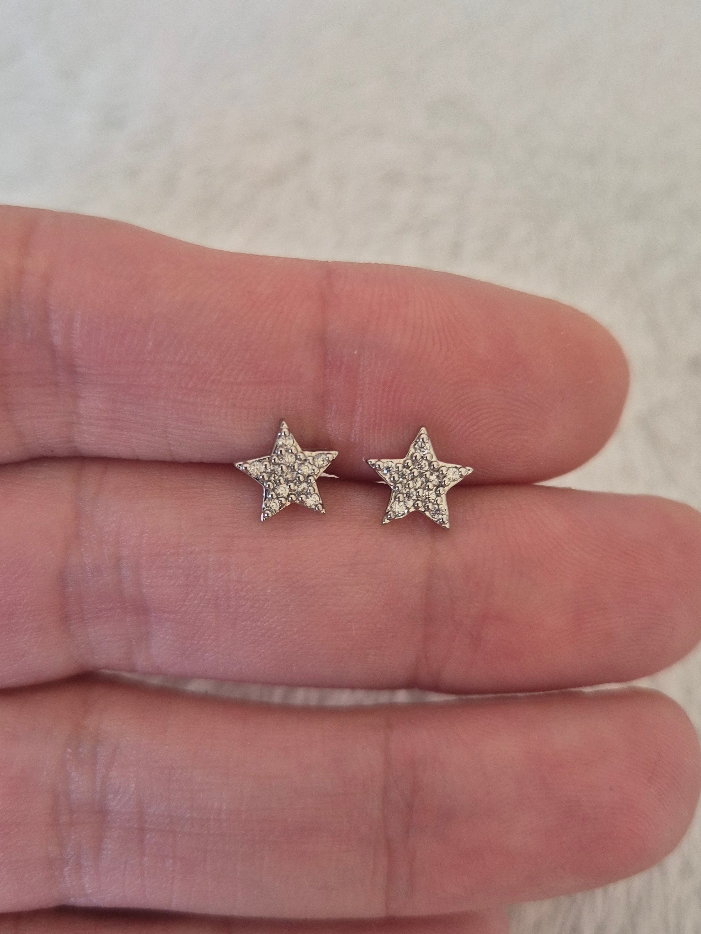 Boucles d'oreilles étoiles strass