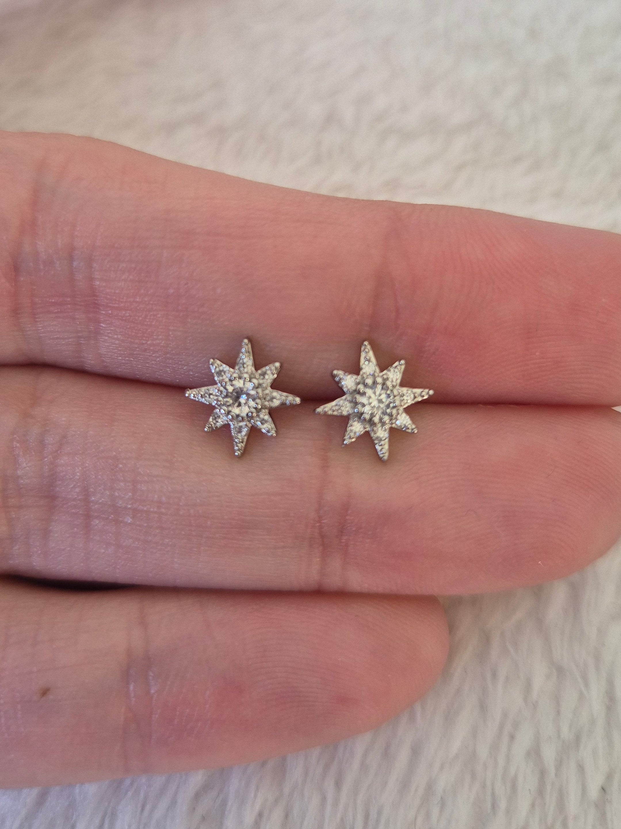 Boucles d'oreilles étoiles strass