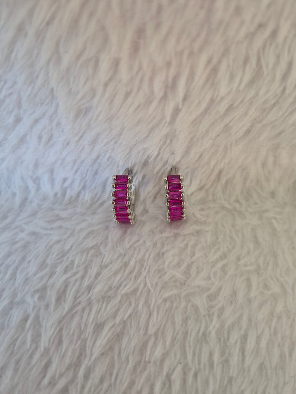 Boucles d'oreilles fuschia