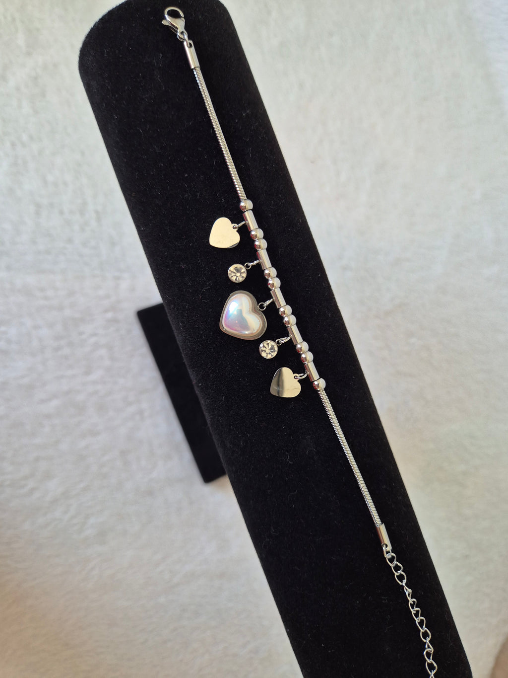Bracelet breloques cœurs