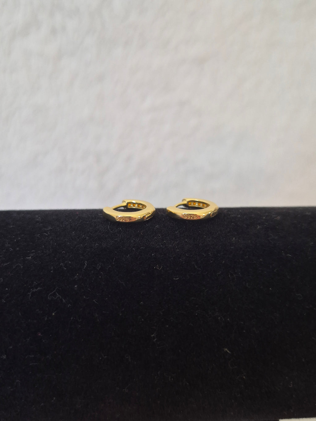 Mini créoles strass oranges