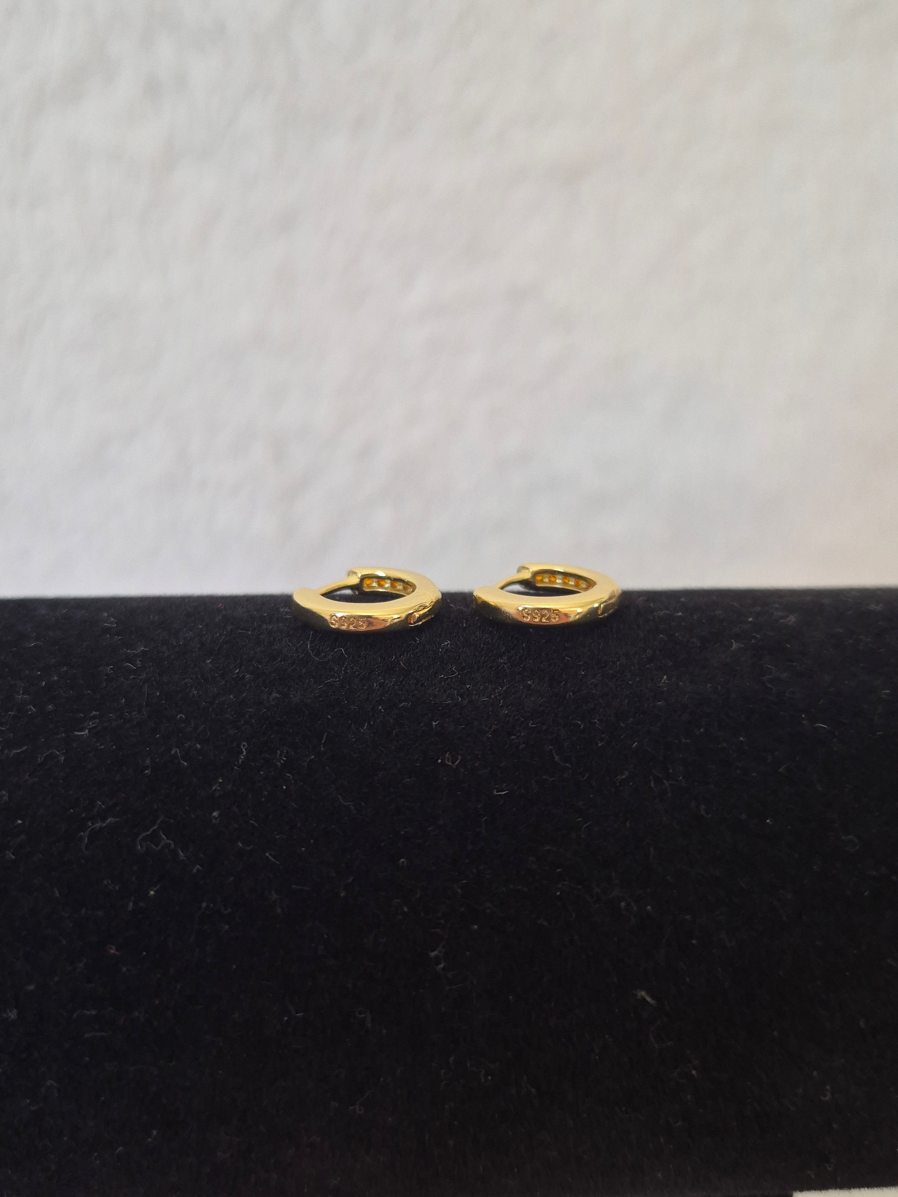 Mini créoles strass oranges