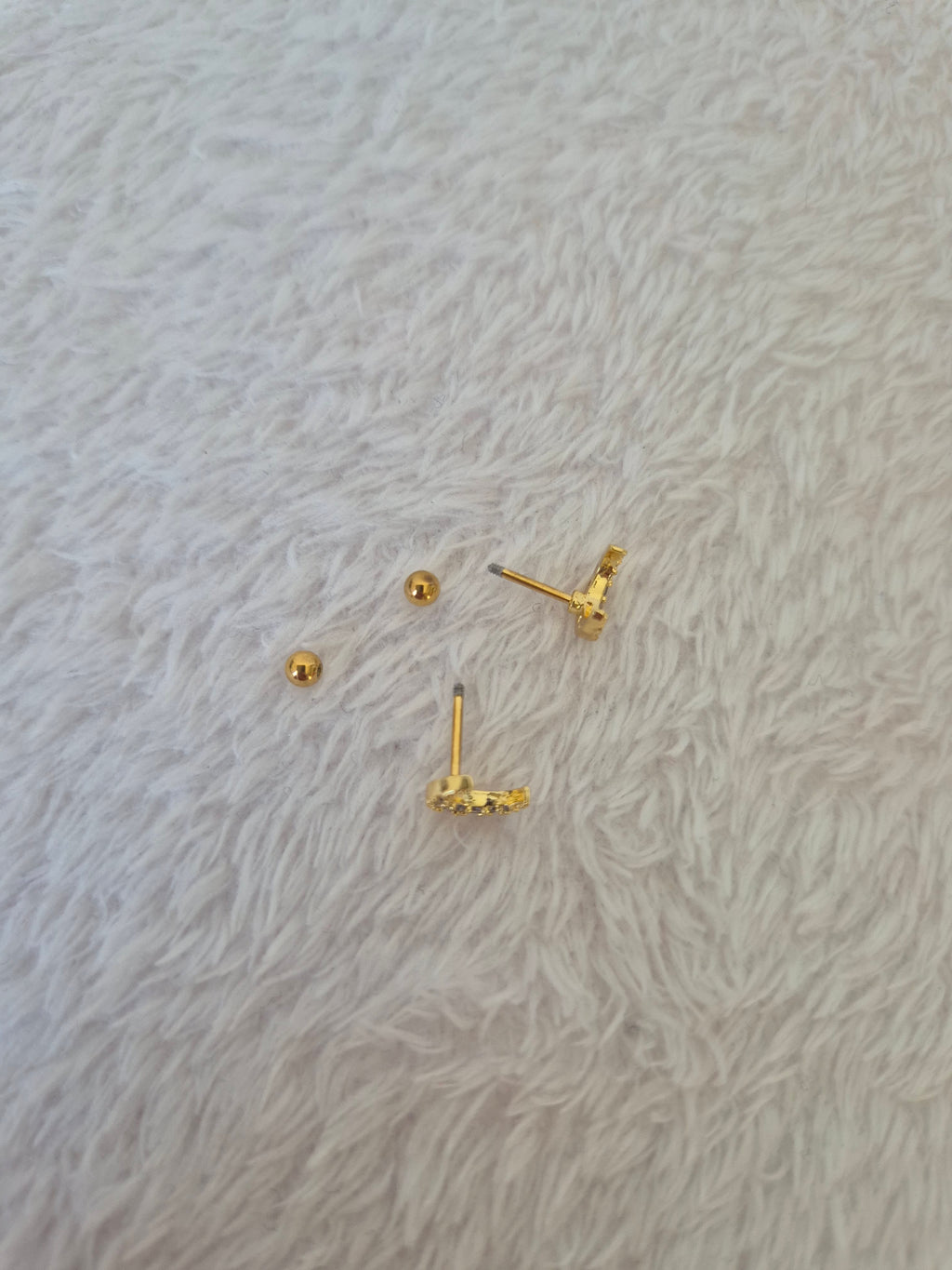 Boucles d'oreilles lunes strass