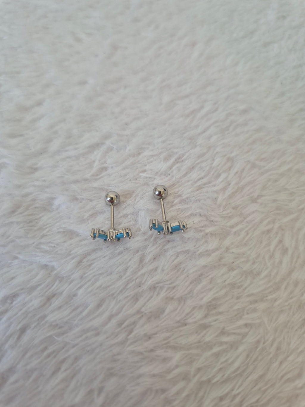 Boucles d'oreilles bleues