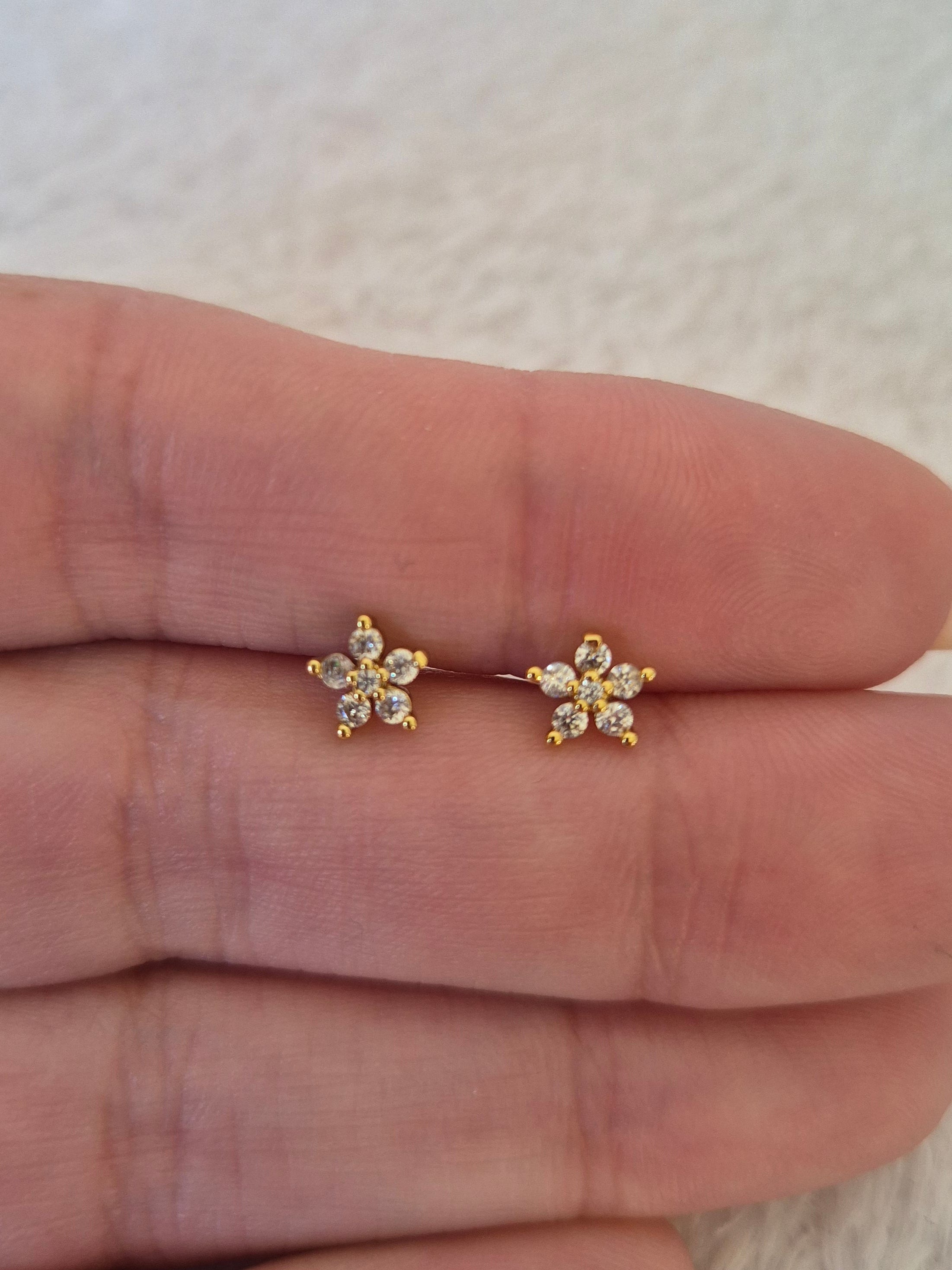 Boucles d'oreilles étoiles strass