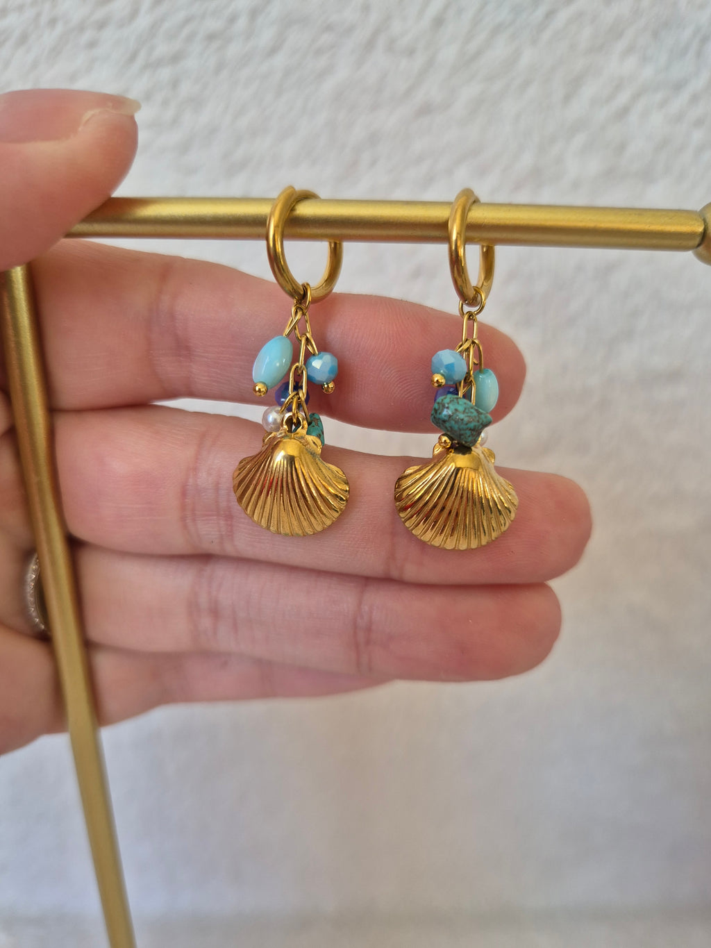 Boucles d'oreilles coquillages
