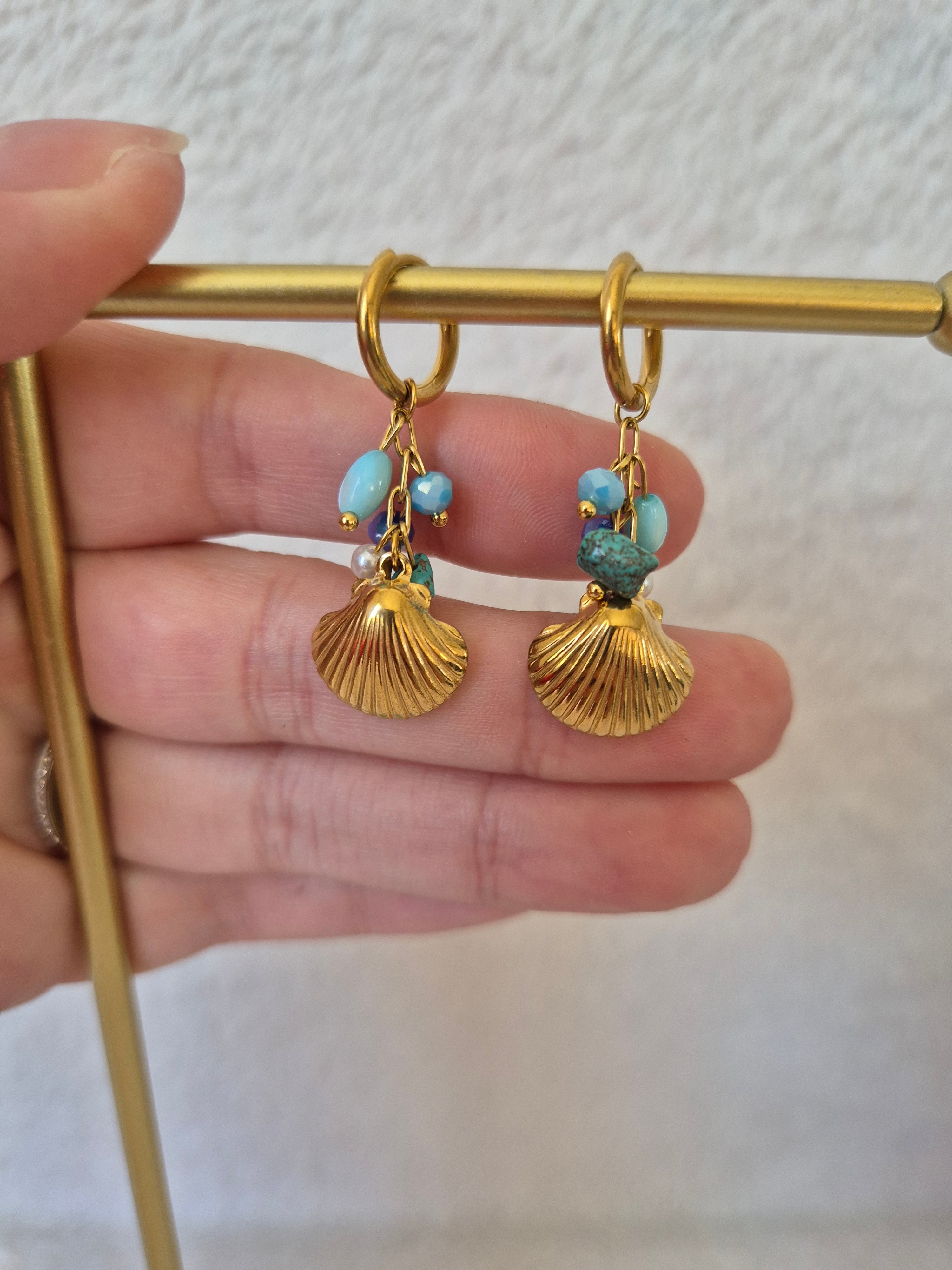 Boucles d'oreilles coquillages