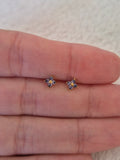 Boucles d'oreilles strass violets