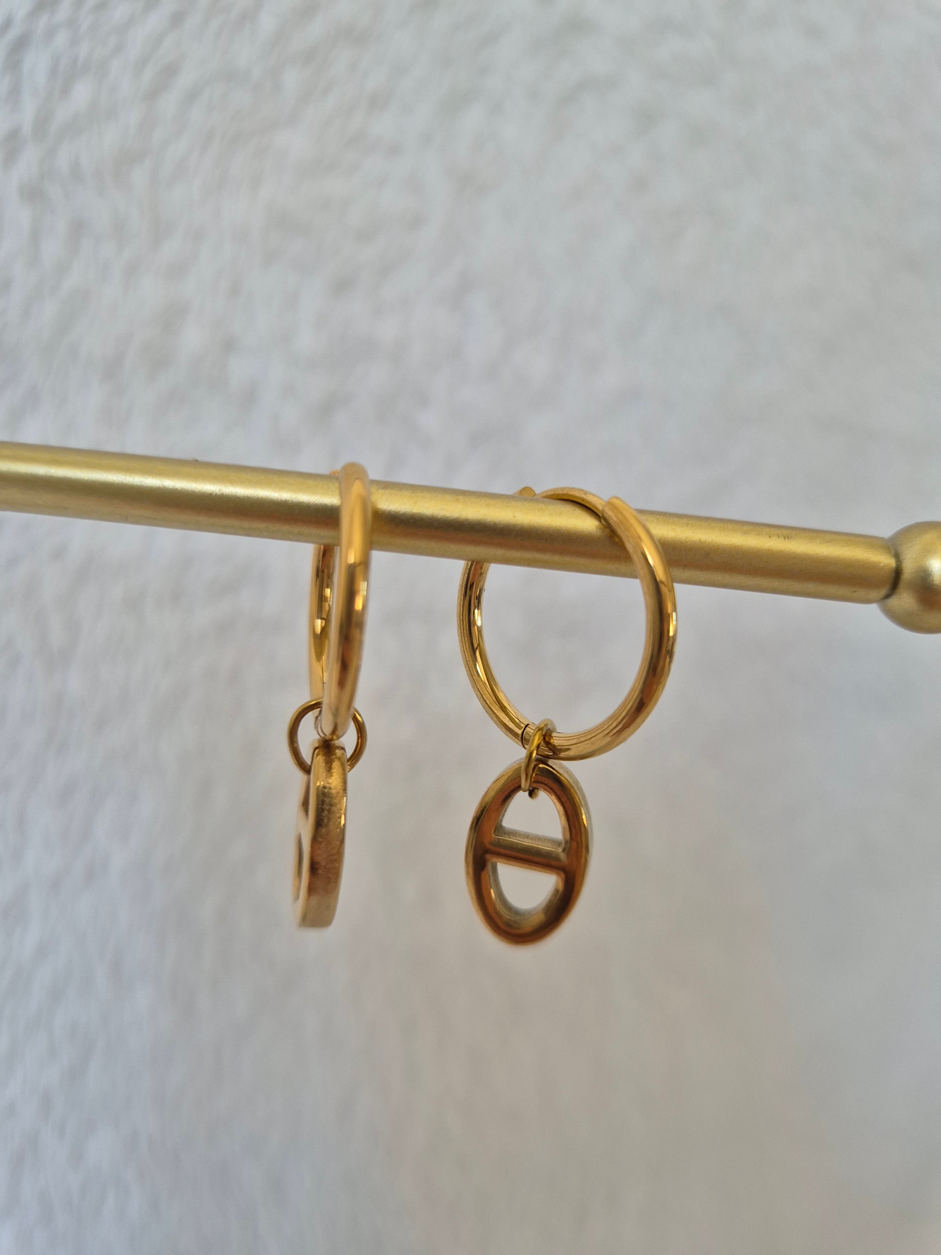 Boucles d'oreilles marine
