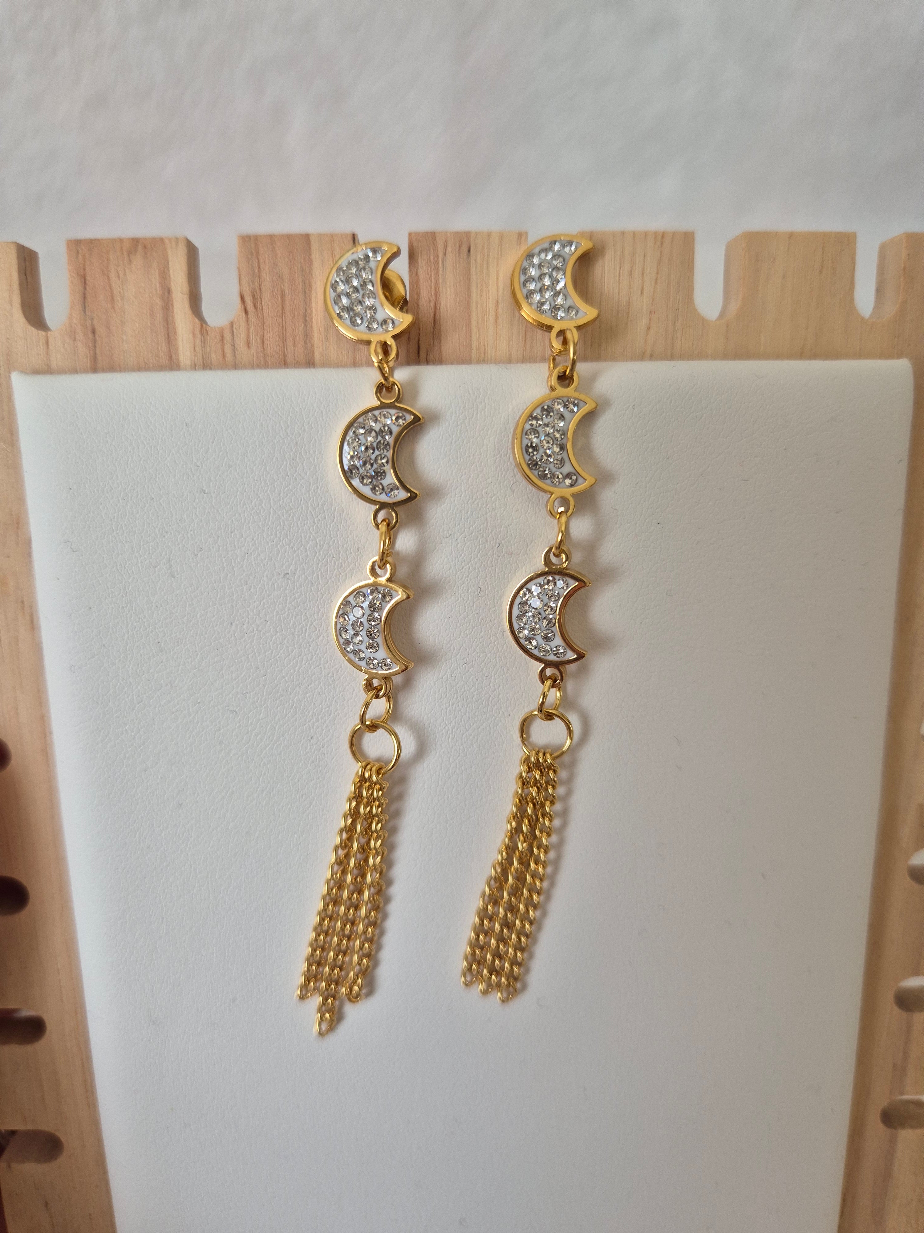 Boucles d'oreilles lunes