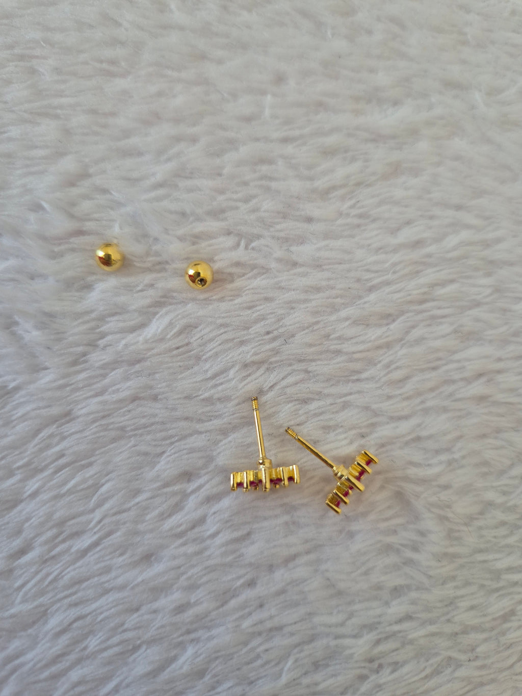 Boucles d'oreilles strass fuschia