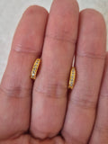 Mini créoles strass diamants