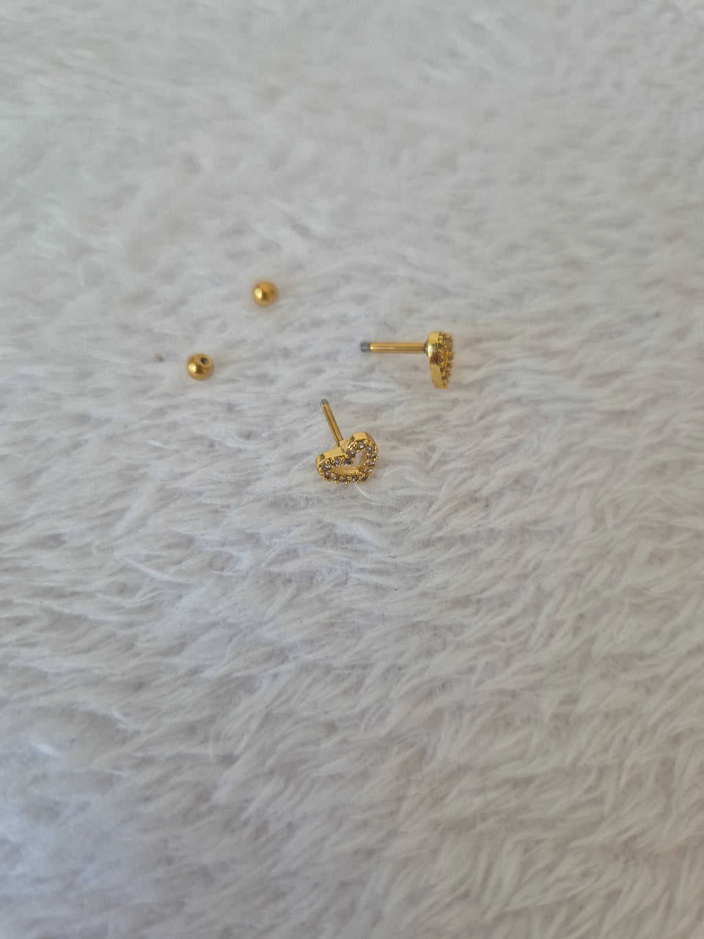 Boucles d'oreilles cœurs strass