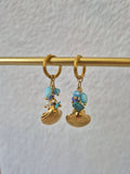 Boucles d'oreilles coquillages