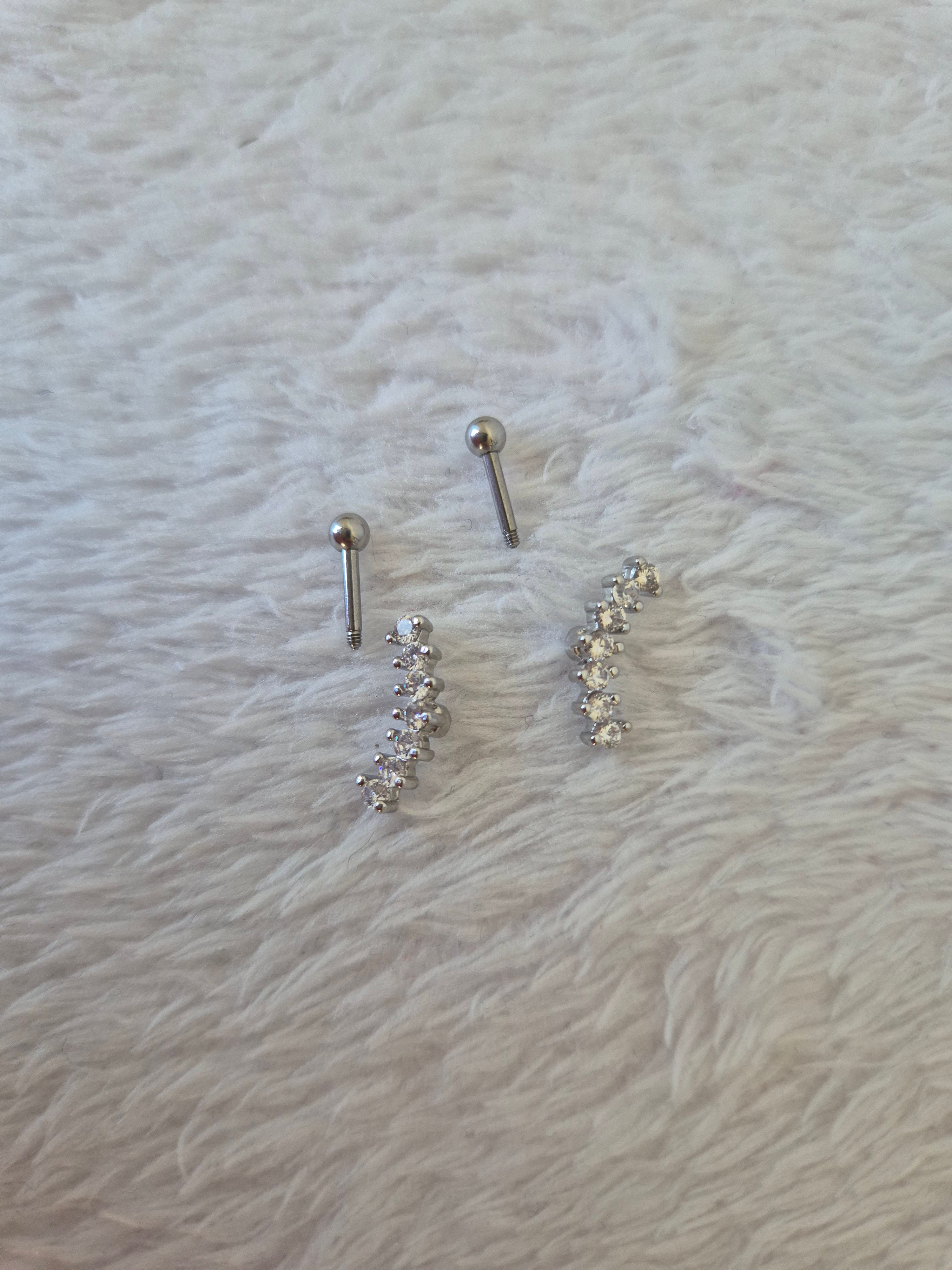 Boucles d'oreilles strass