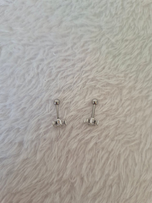Boucles d'oreilles 3 strass