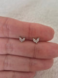 Boucles d'oreilles strass pétales