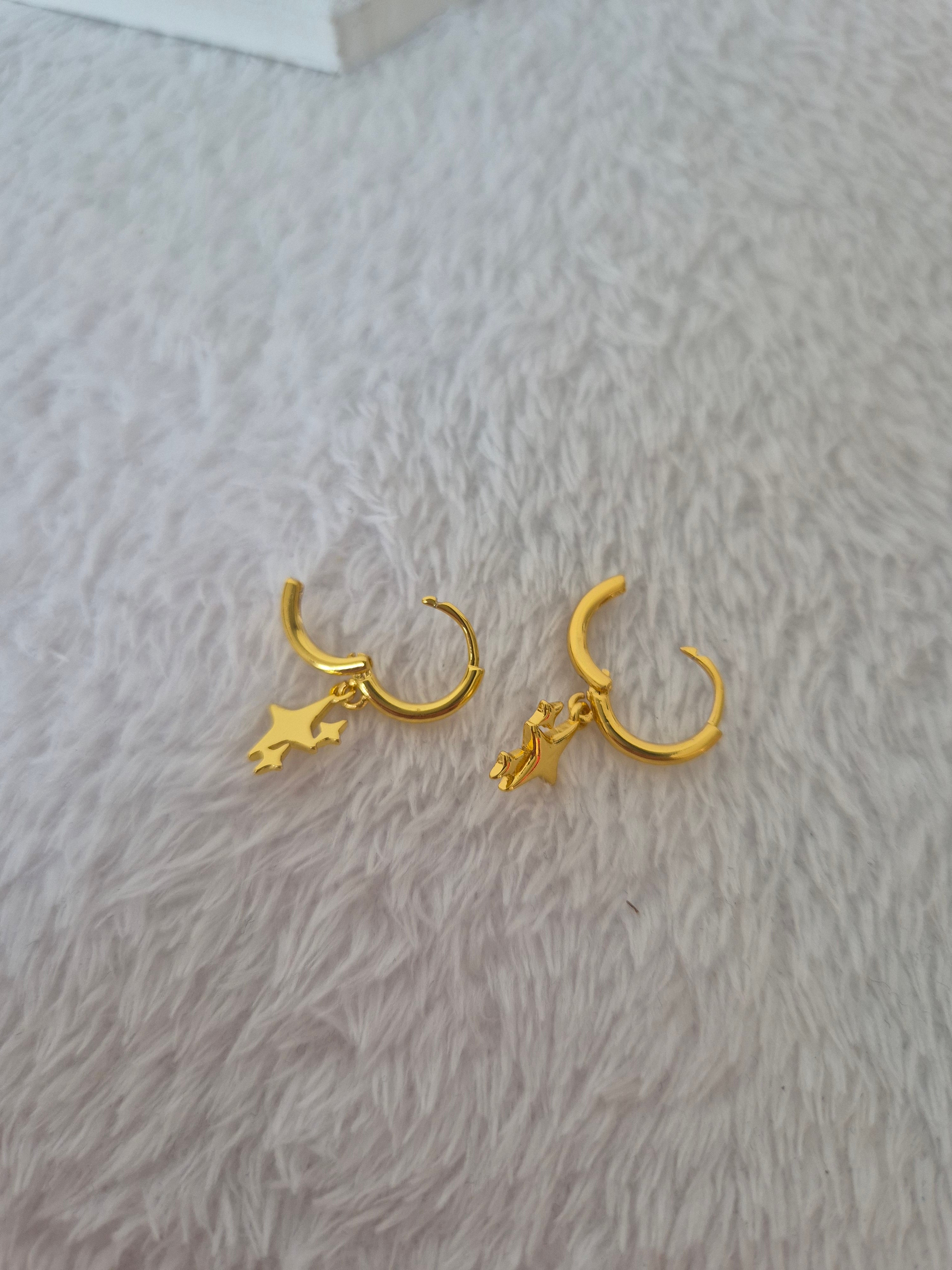 Boucles d'oreilles 3 étoiles