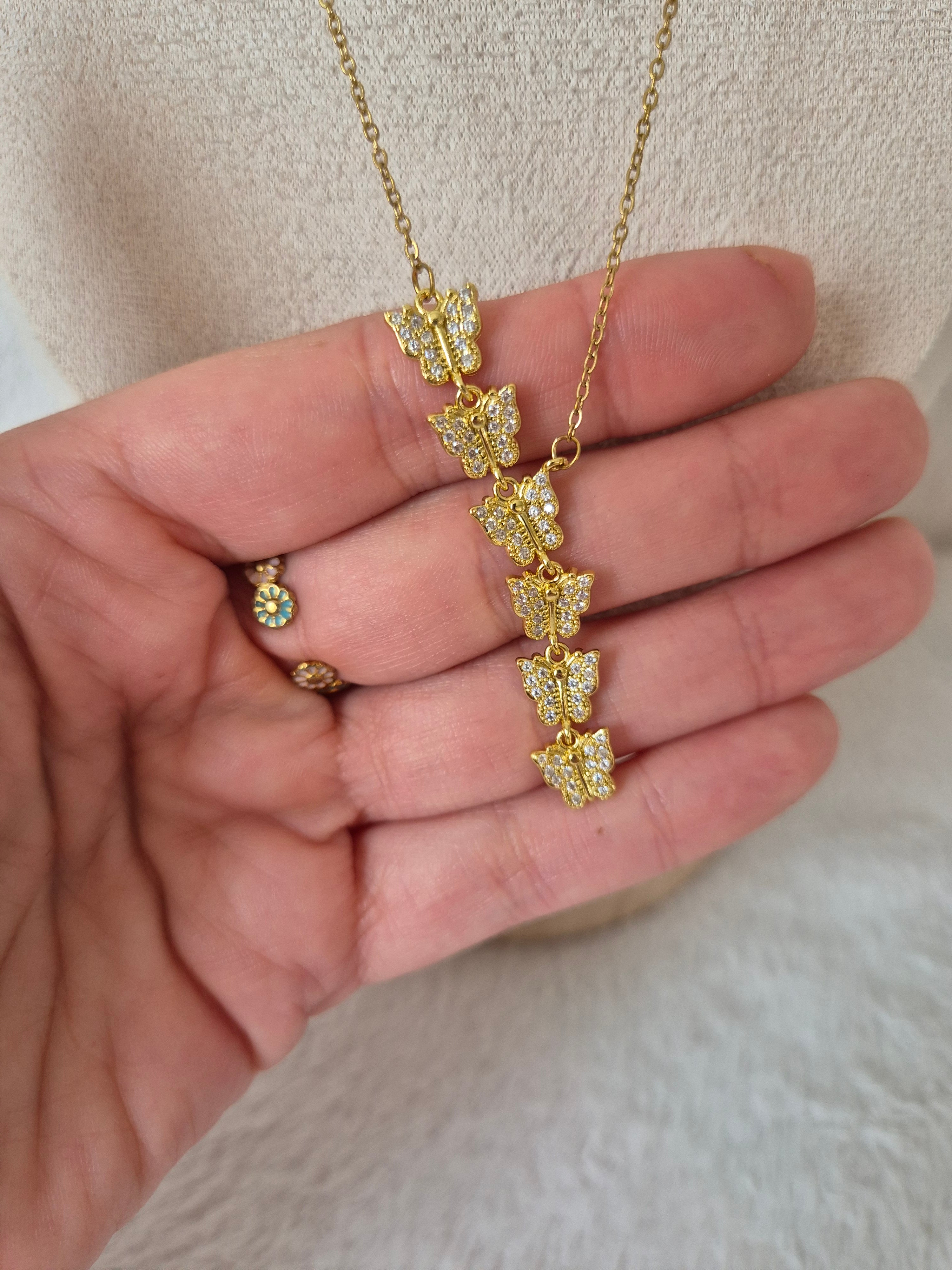 Collier papillons