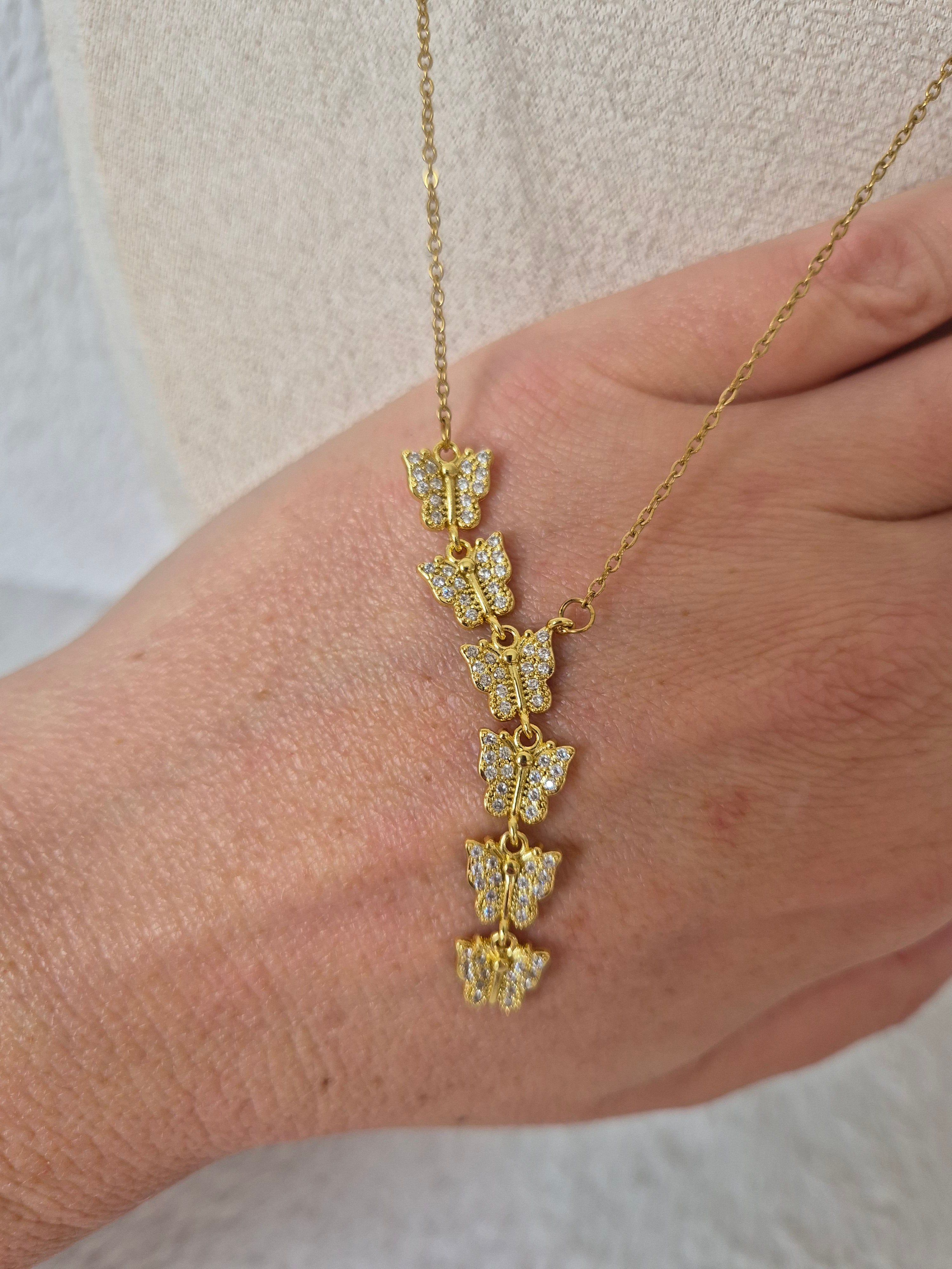 Collier papillons