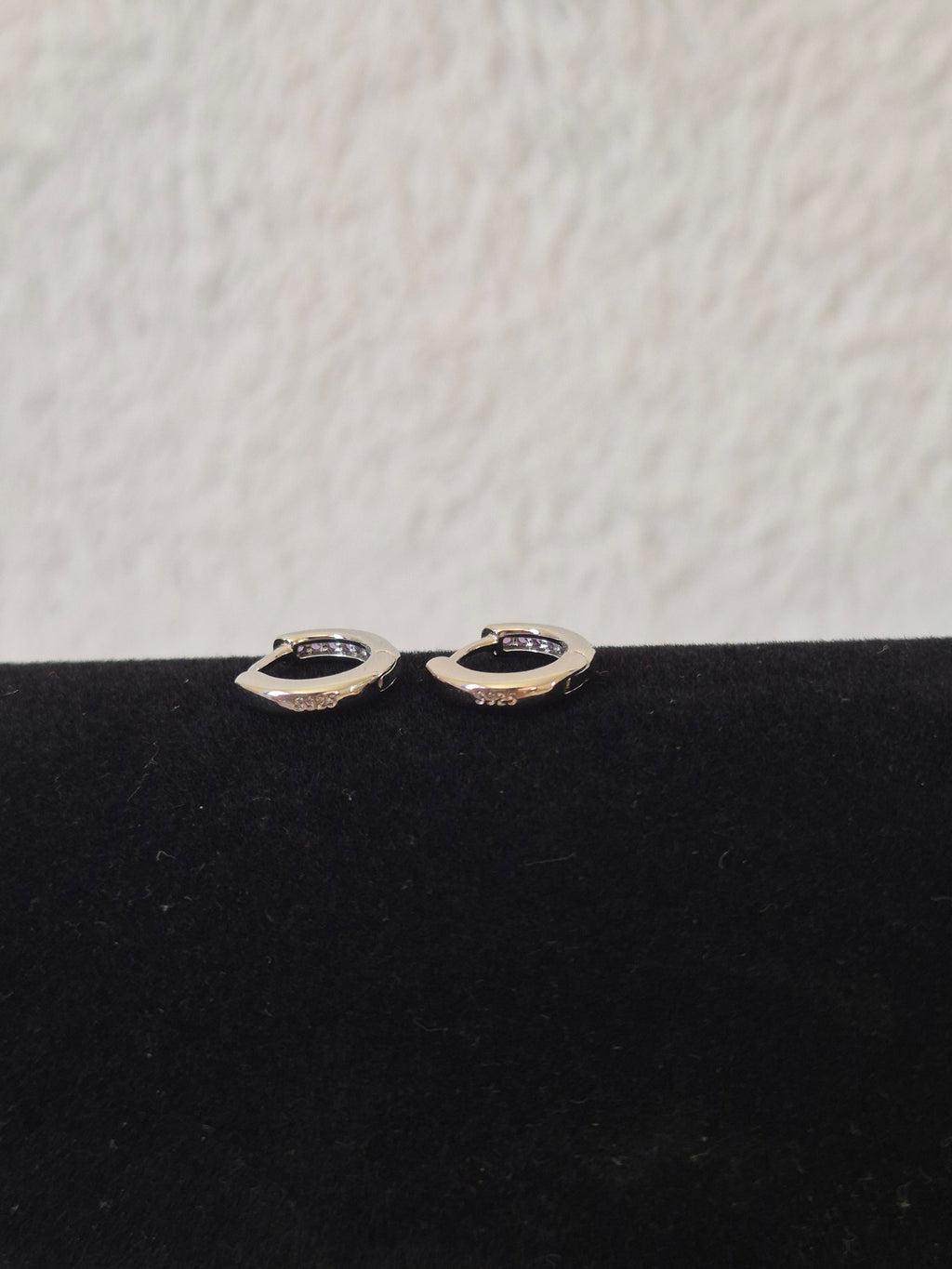 Boucles d'oreilles strass violets