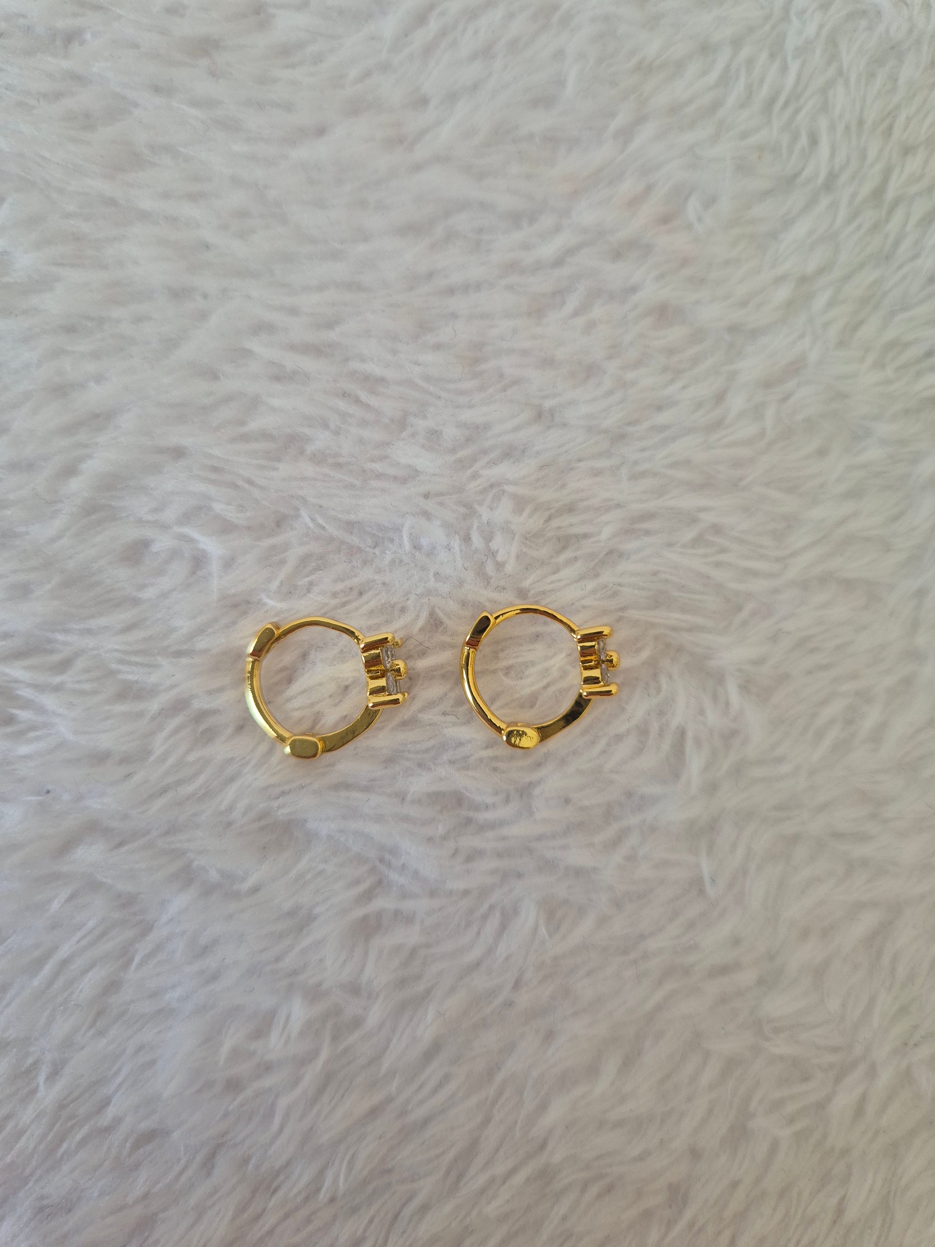 Boucles d'oreilles strass diamants