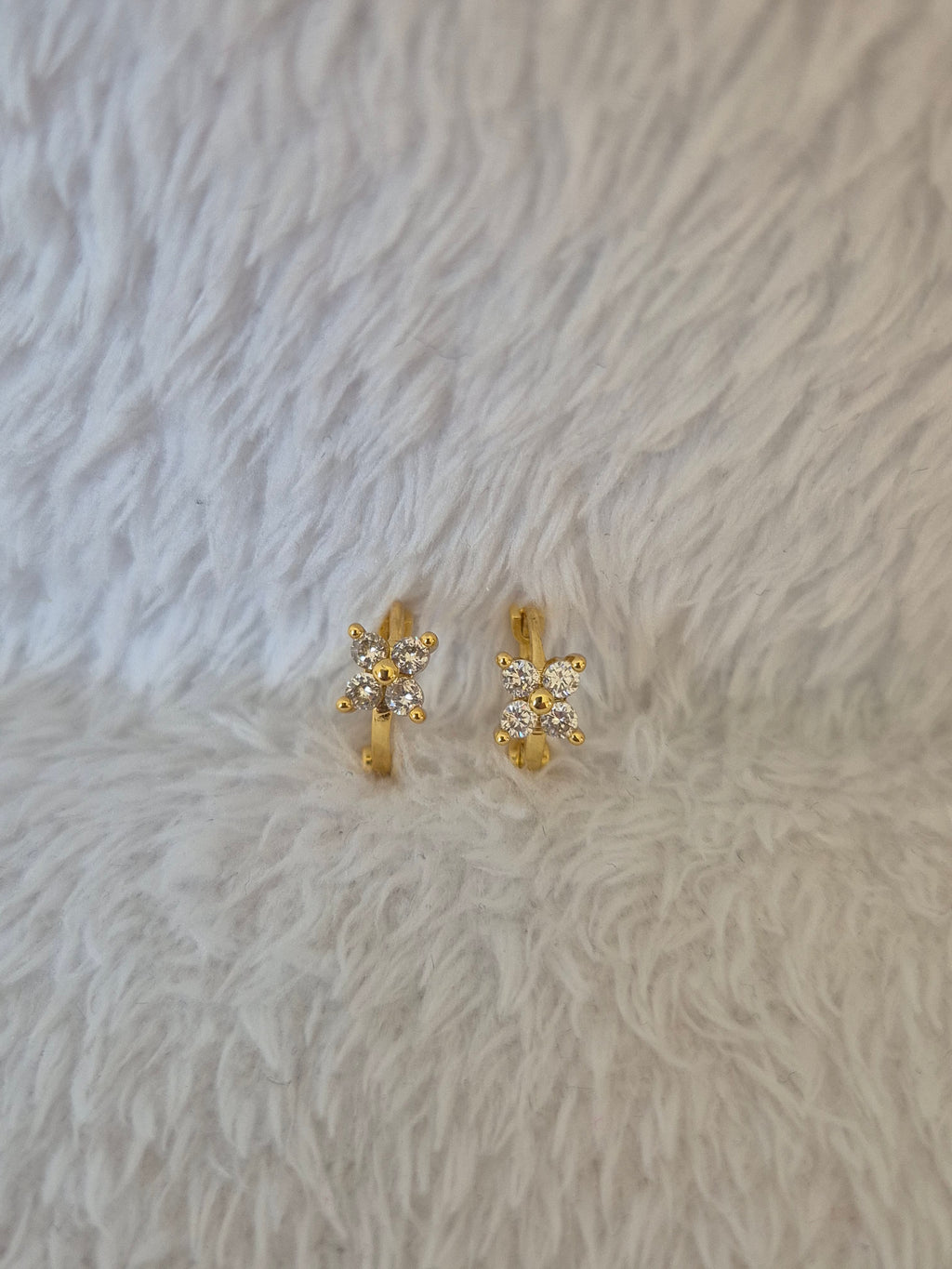 Boucles d'oreilles strass diamants