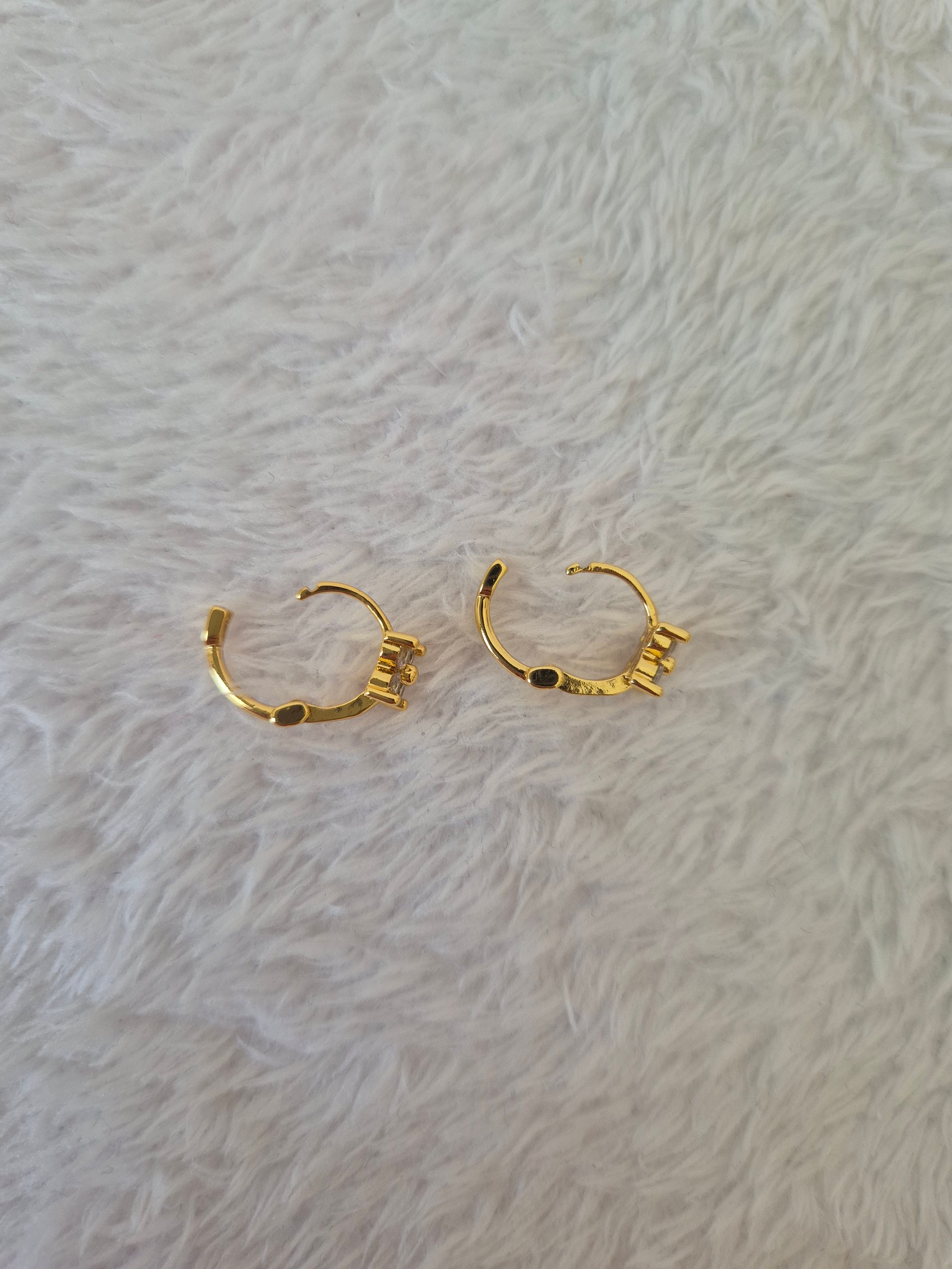 Boucles d'oreilles strass diamants