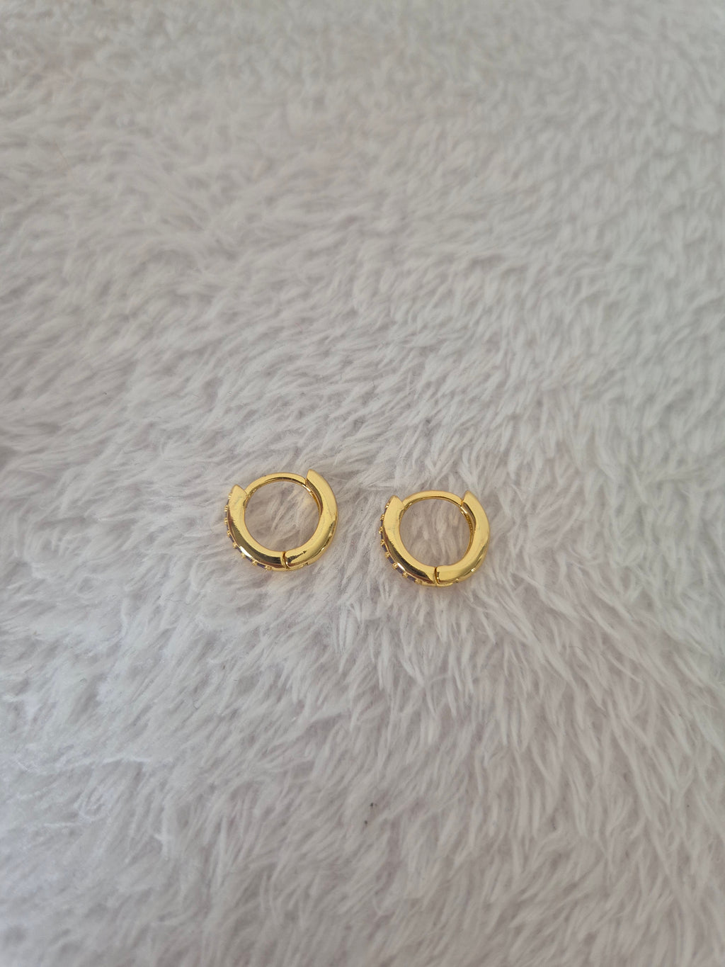 Boucles d'oreilles strass violets