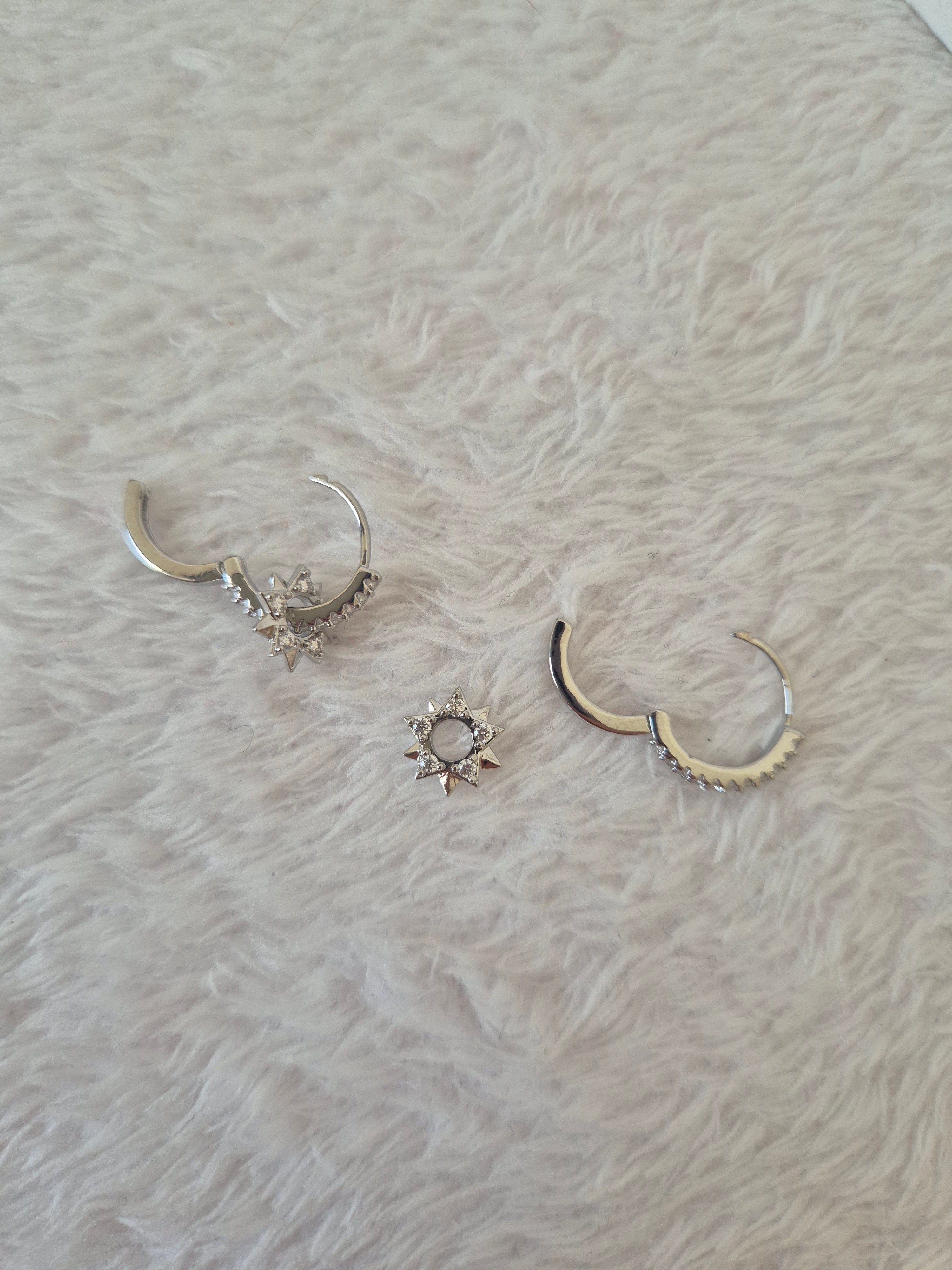 Boucles d'oreilles pampilles étoiles