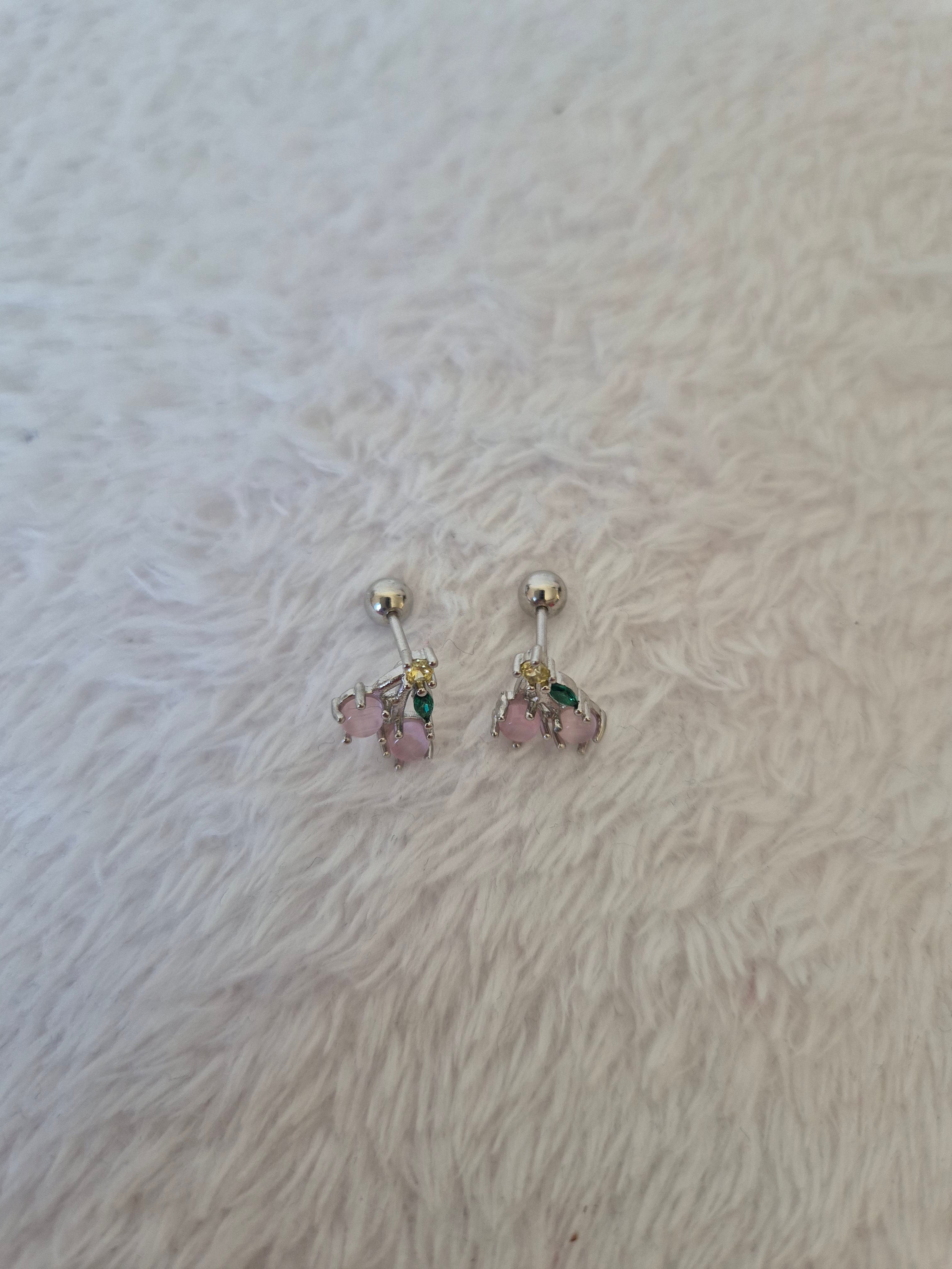 Boucles d'oreilles cerises